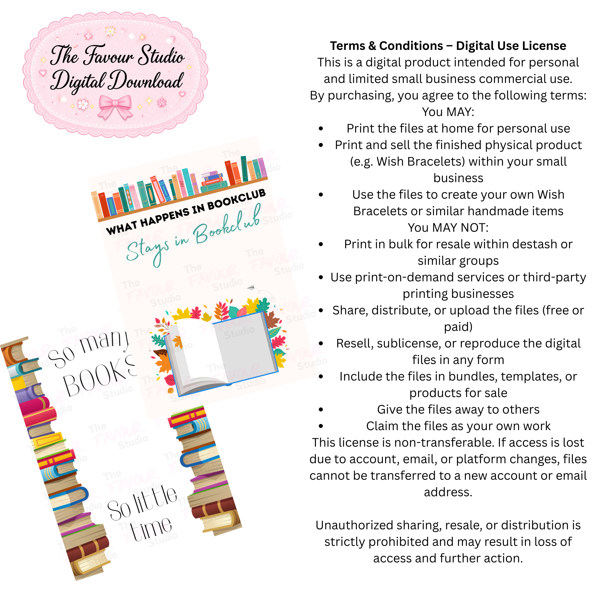 DIGITAL TFS - So Many Books / Bookclub