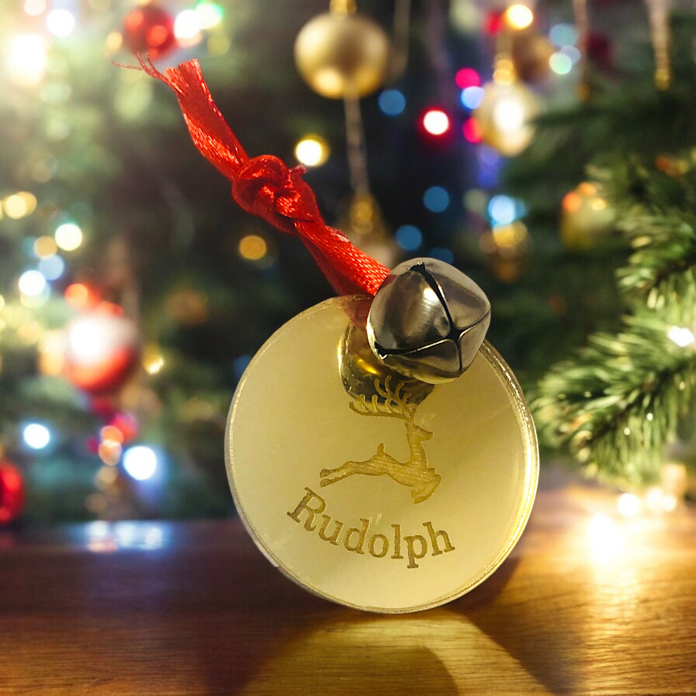10 x Reindeer Name Tags (Mix of names)