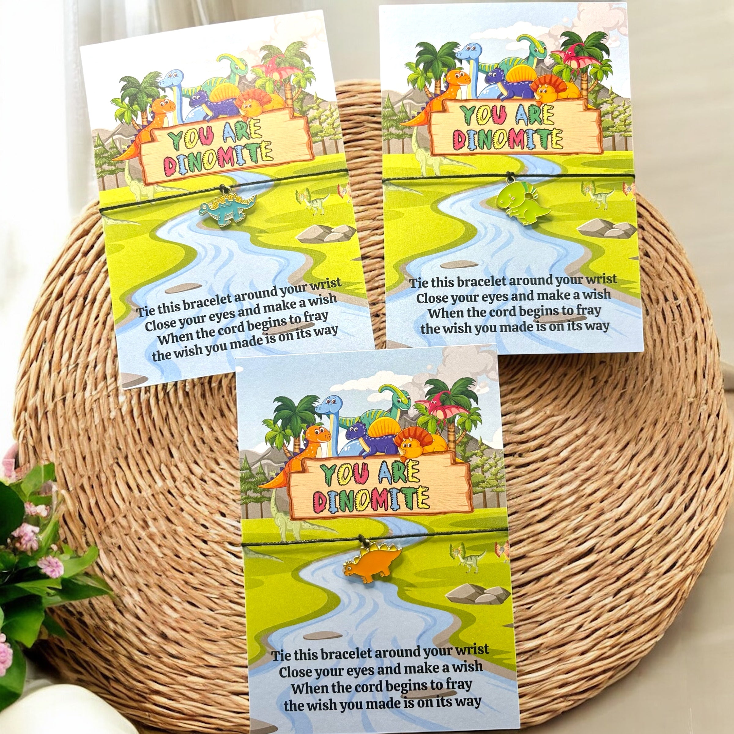 1 x You are Dinomite - Bracelets - Dinosaur Charm - A6