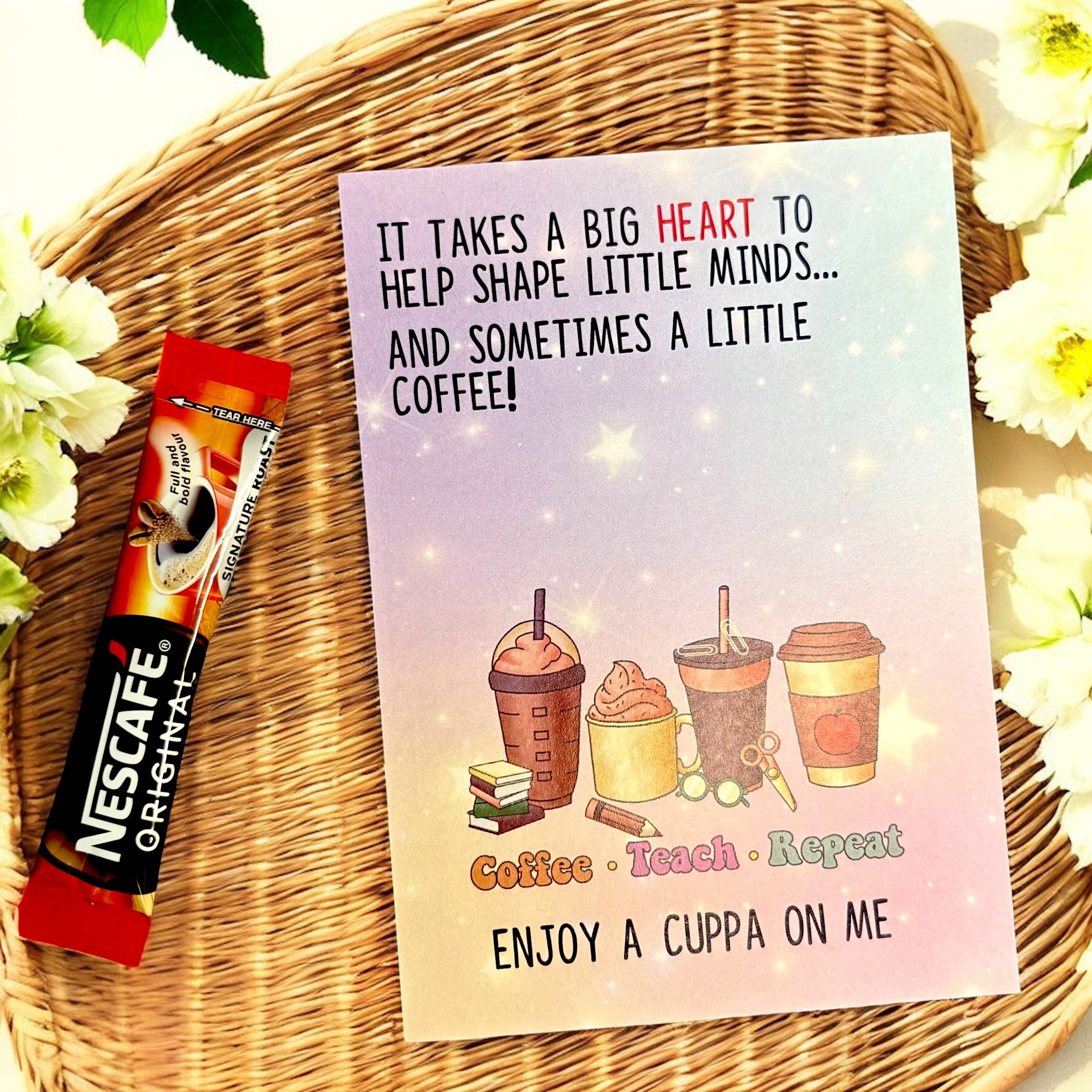 10 x 'It Takes A Big Heart' - Coffee - A6