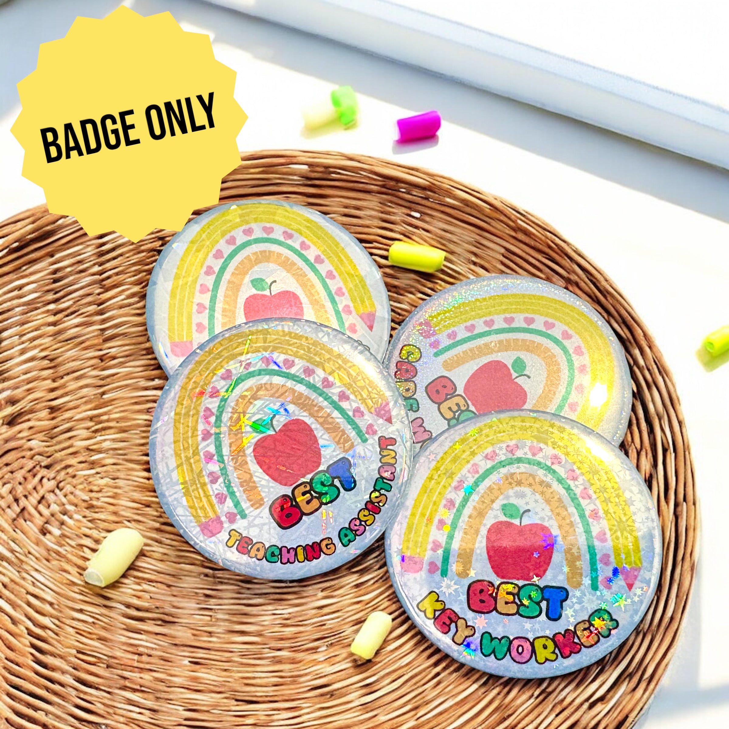 10 x 'Best' Teaching Badges - Badge ONLY