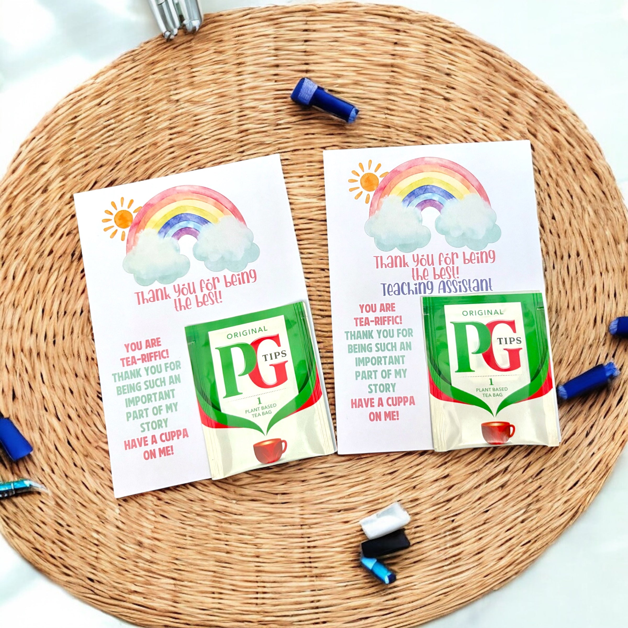 10 x 'Tea-Riffic!' - Teaching - The Best - Tea Bag - A6