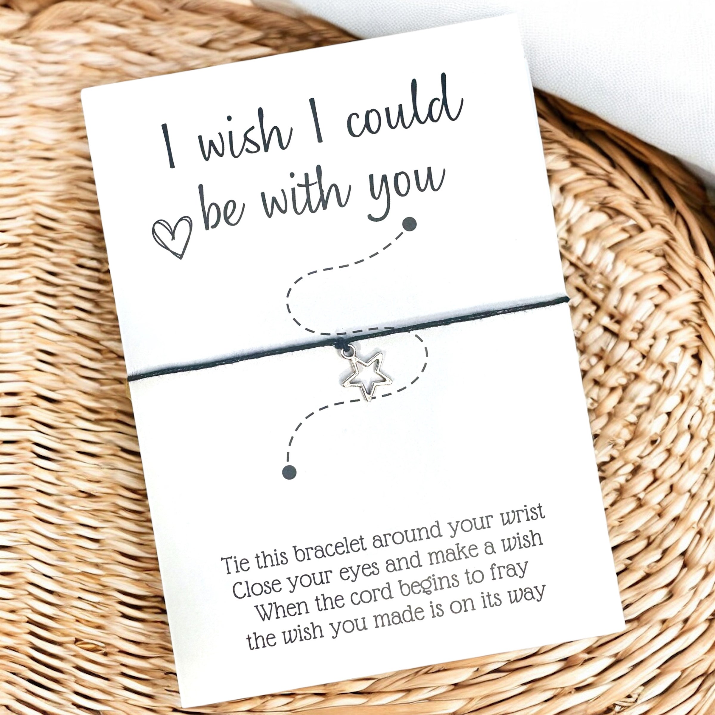 10 x I Wish I Could Be With You - Bracelets - Star Charm - A6
