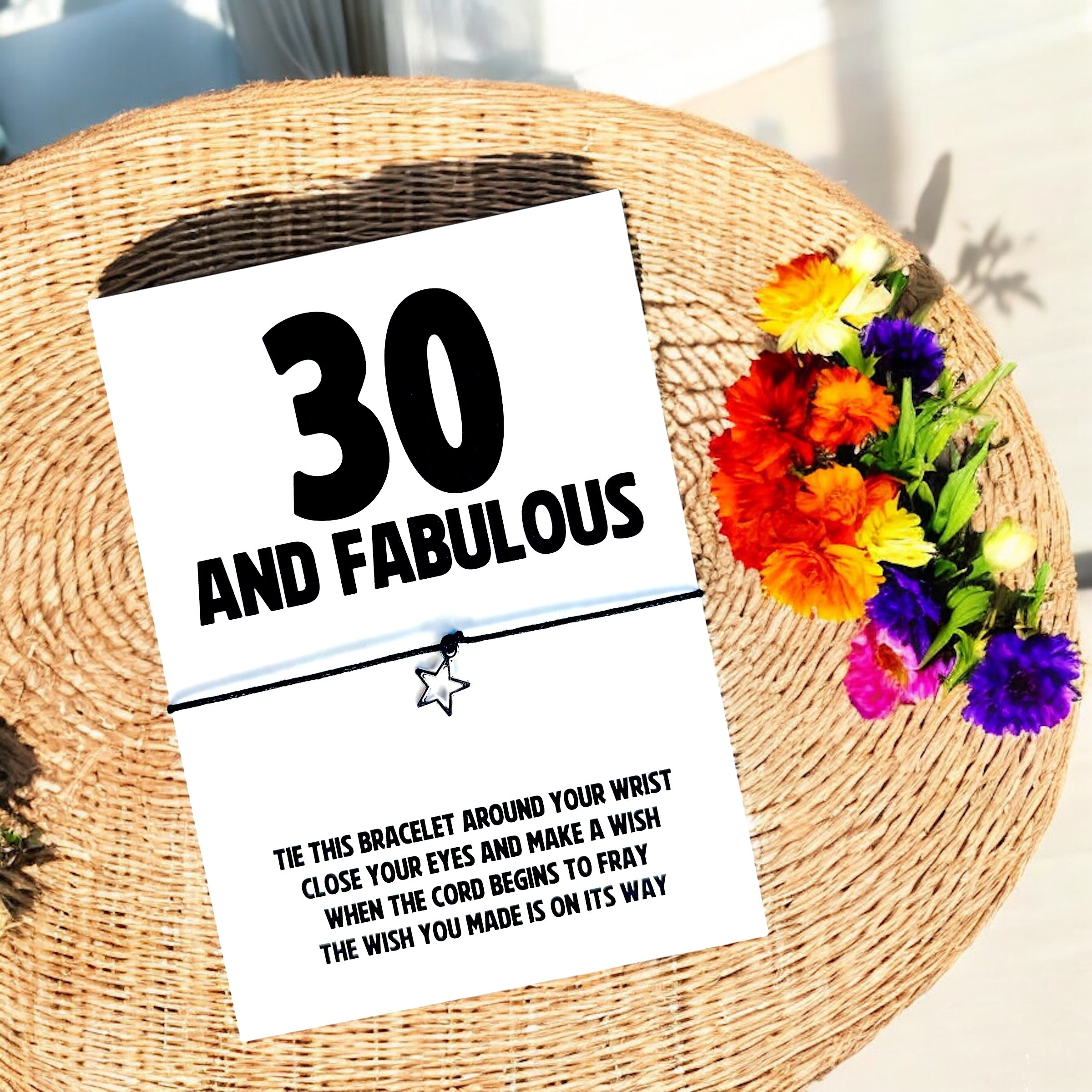 10 x '30, 40, 50, 60' and Fabulous' Birthday Bracelets A6