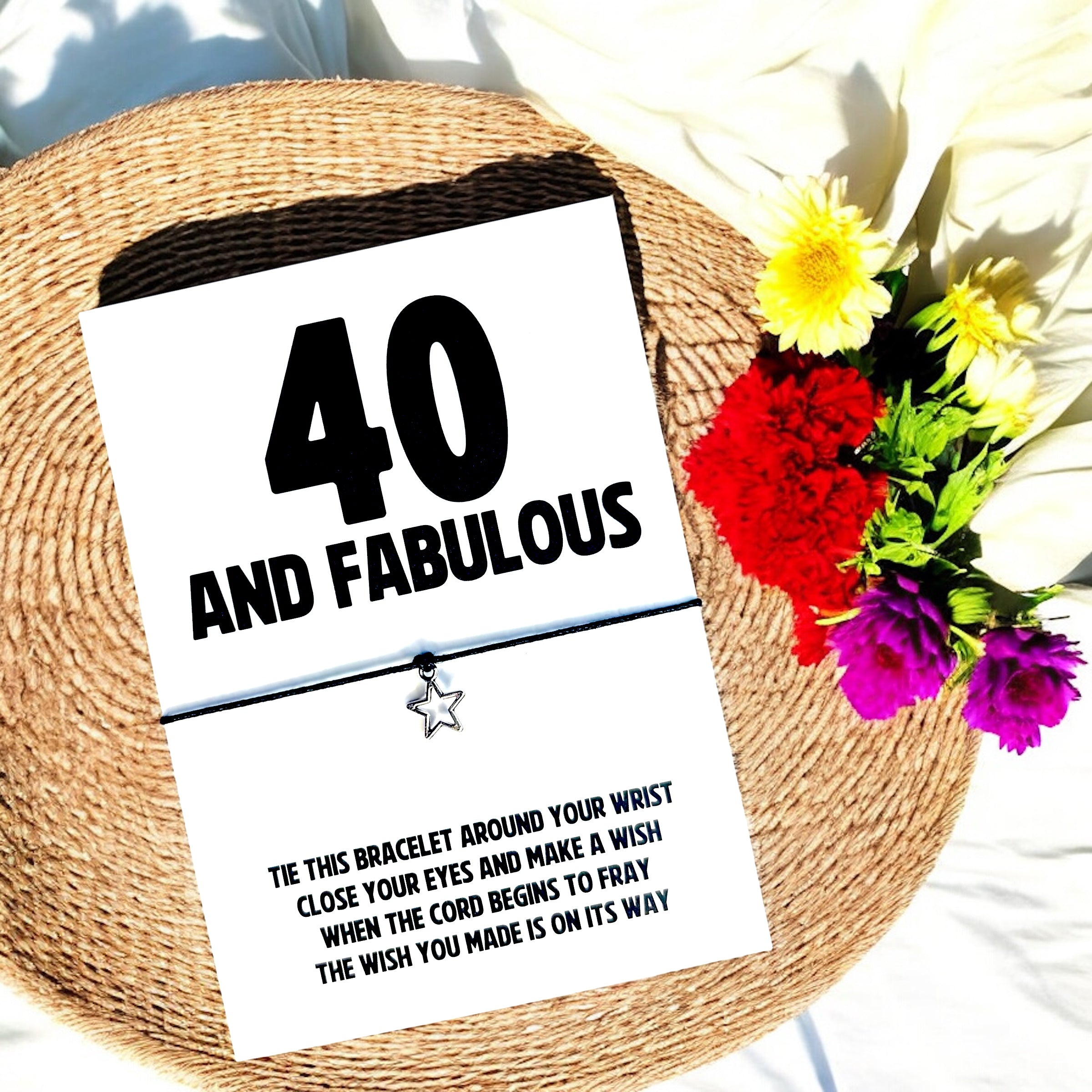 10 x '30, 40, 50, 60' and Fabulous' Birthday Bracelets A6