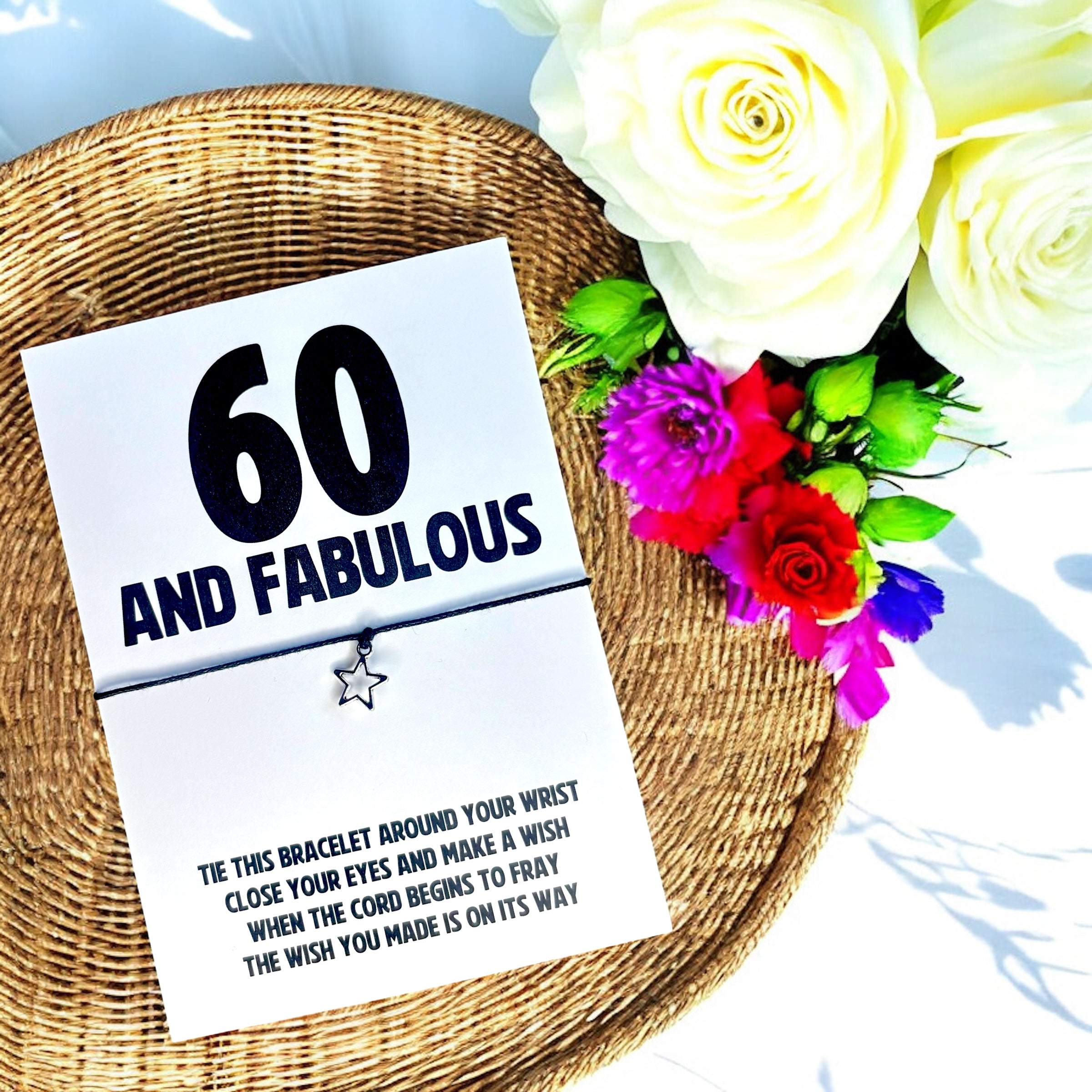 10 x '30, 40, 50, 60' and Fabulous' Birthday Bracelets A6