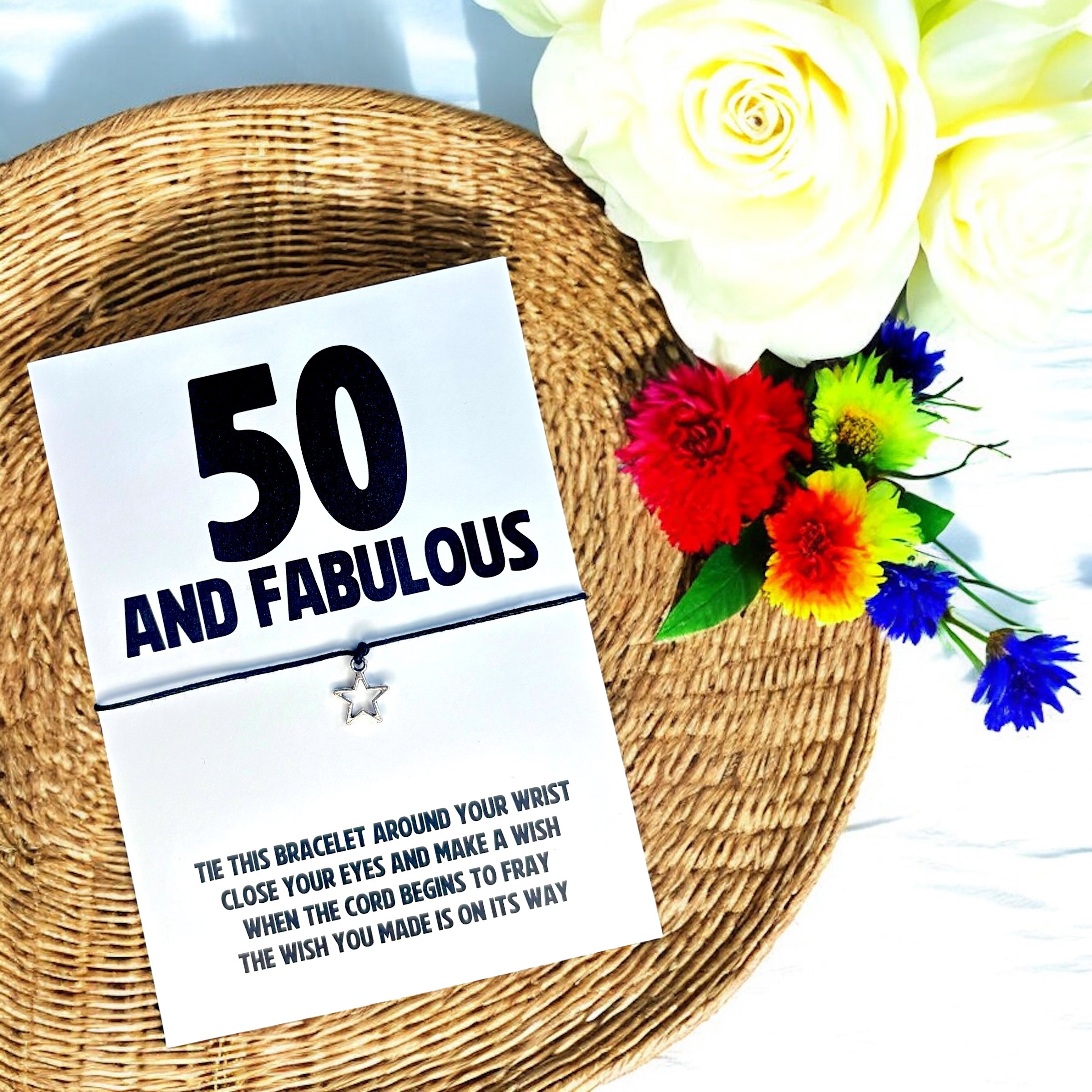 10 x '30, 40, 50, 60' and Fabulous' Birthday Bracelets A6