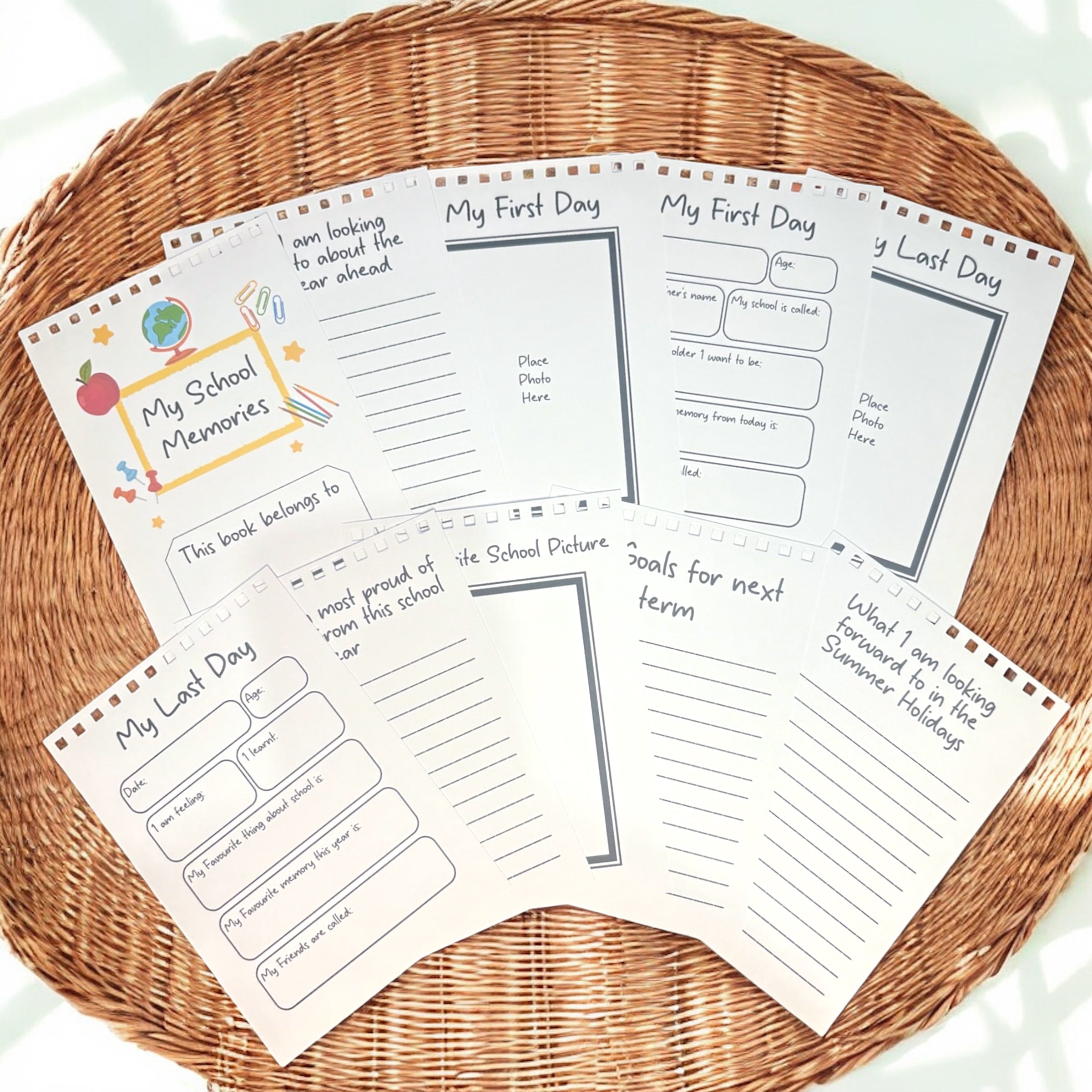 10 x A6 My School Memories Book (Binded)