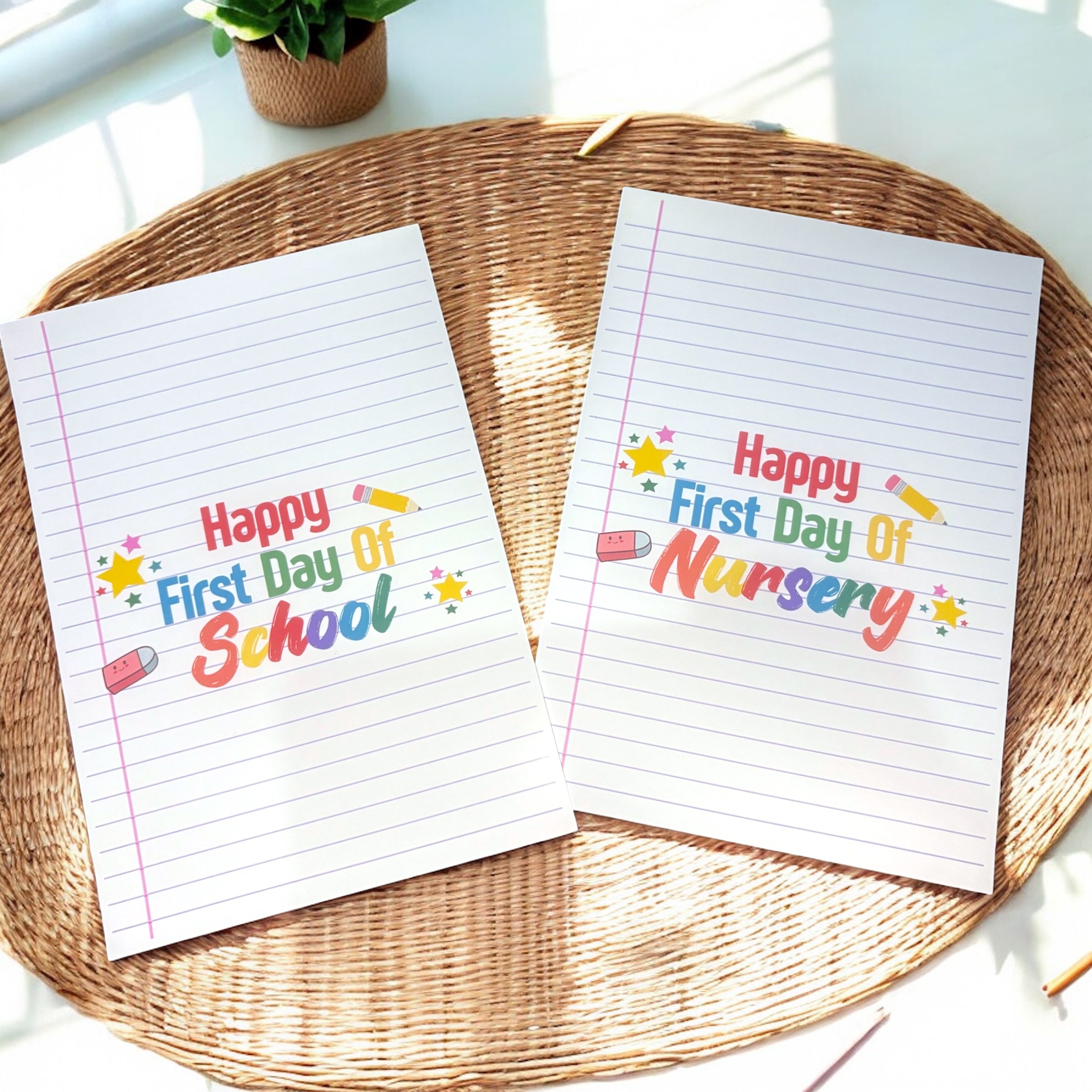 10 x 'Happy First Day' School / Nursery - Chocolate Wrapper