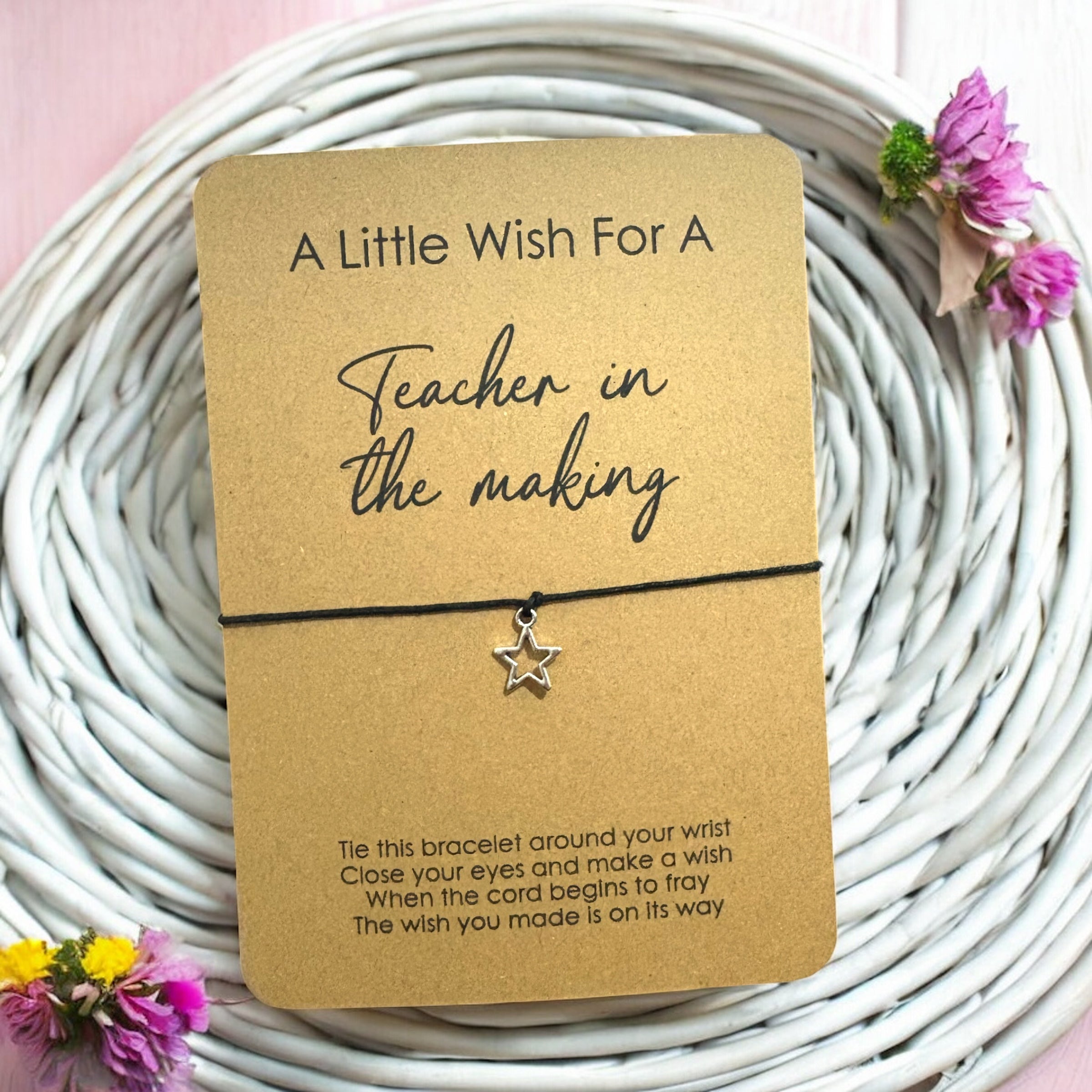 5 x Job Title - 'A Little Wish For My' Bracelets - A6