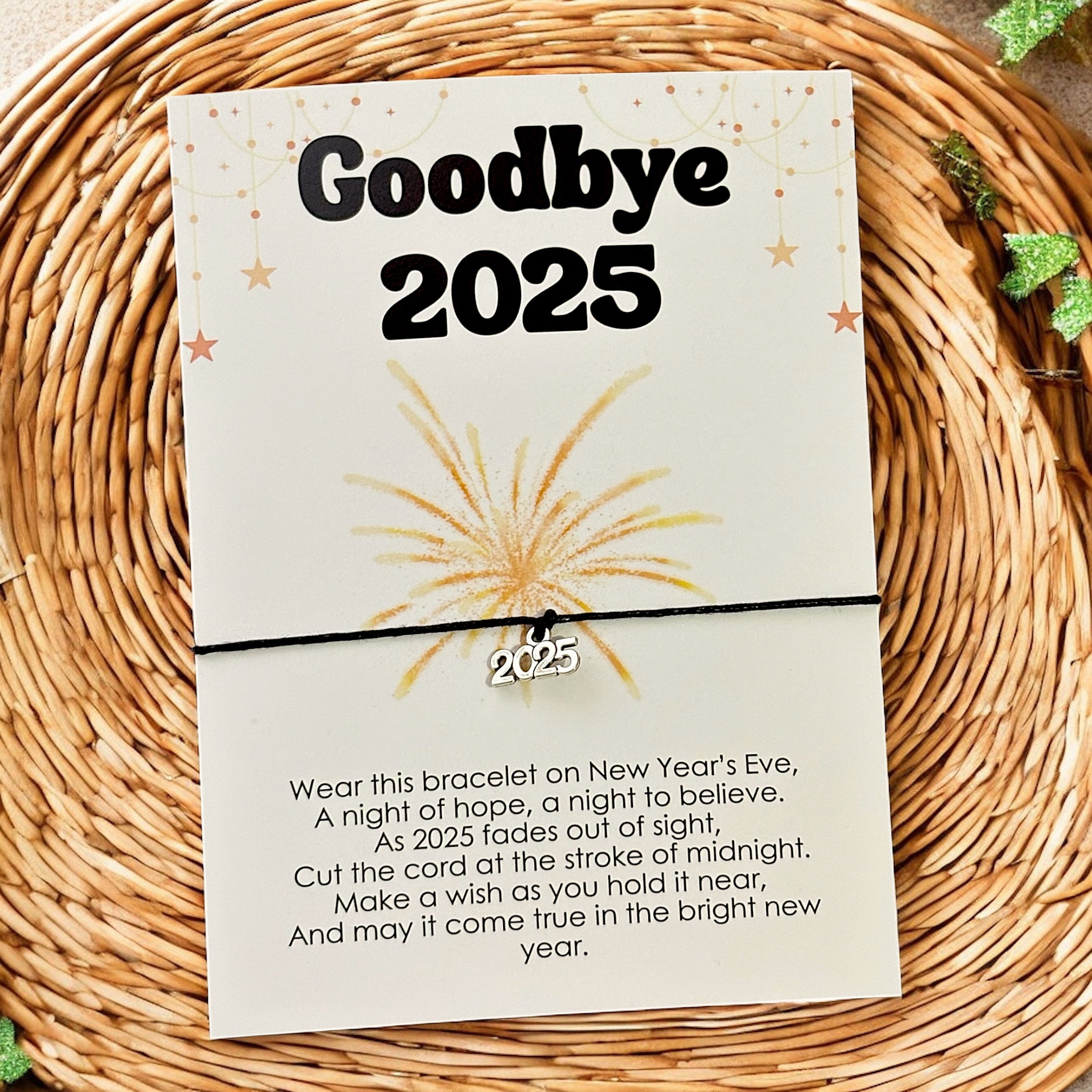 10 x 'Goodbye 2025' Bracelets - A6