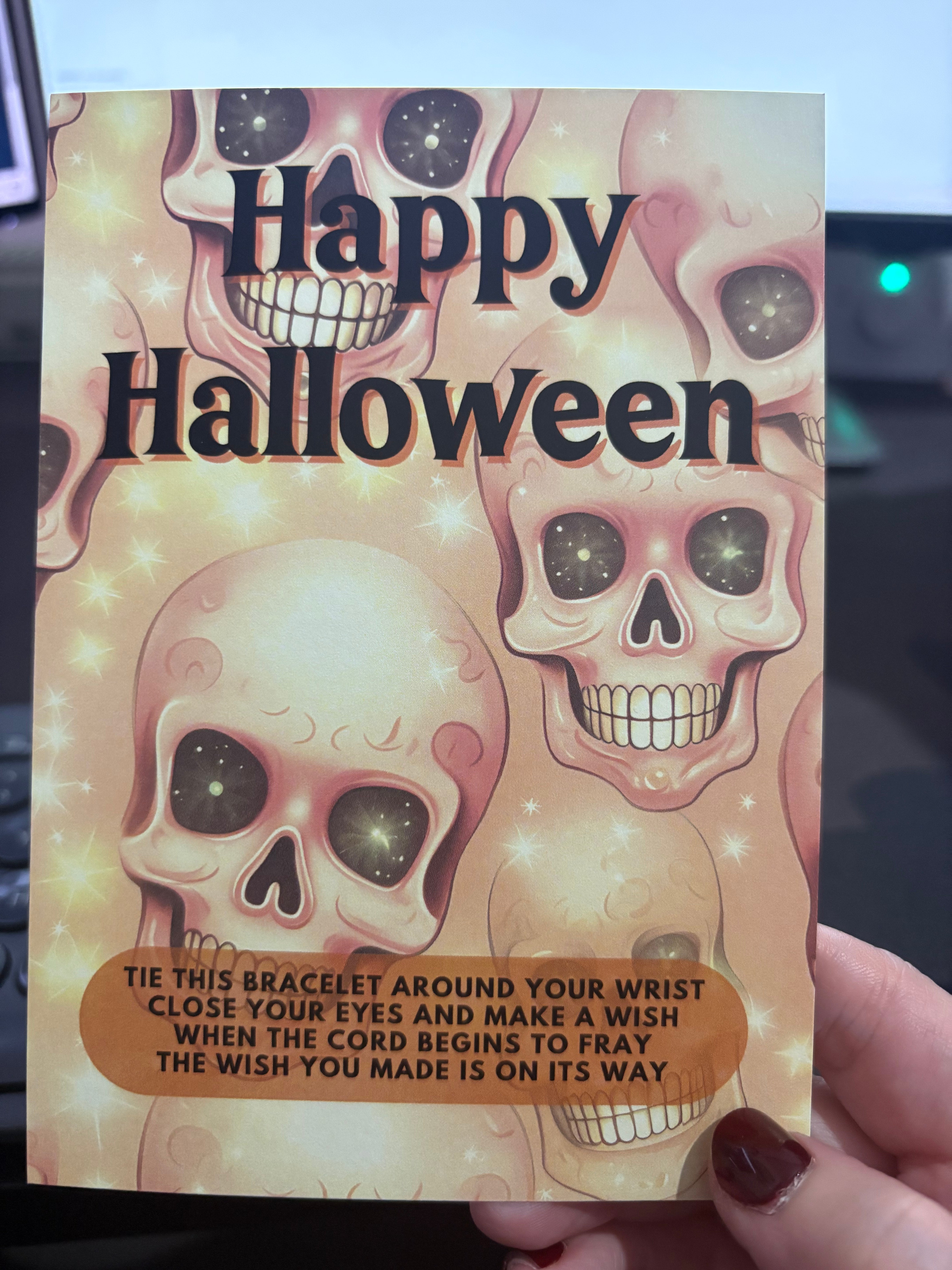 A6 Happy Halloween Orange - BACKING CARD ONLY