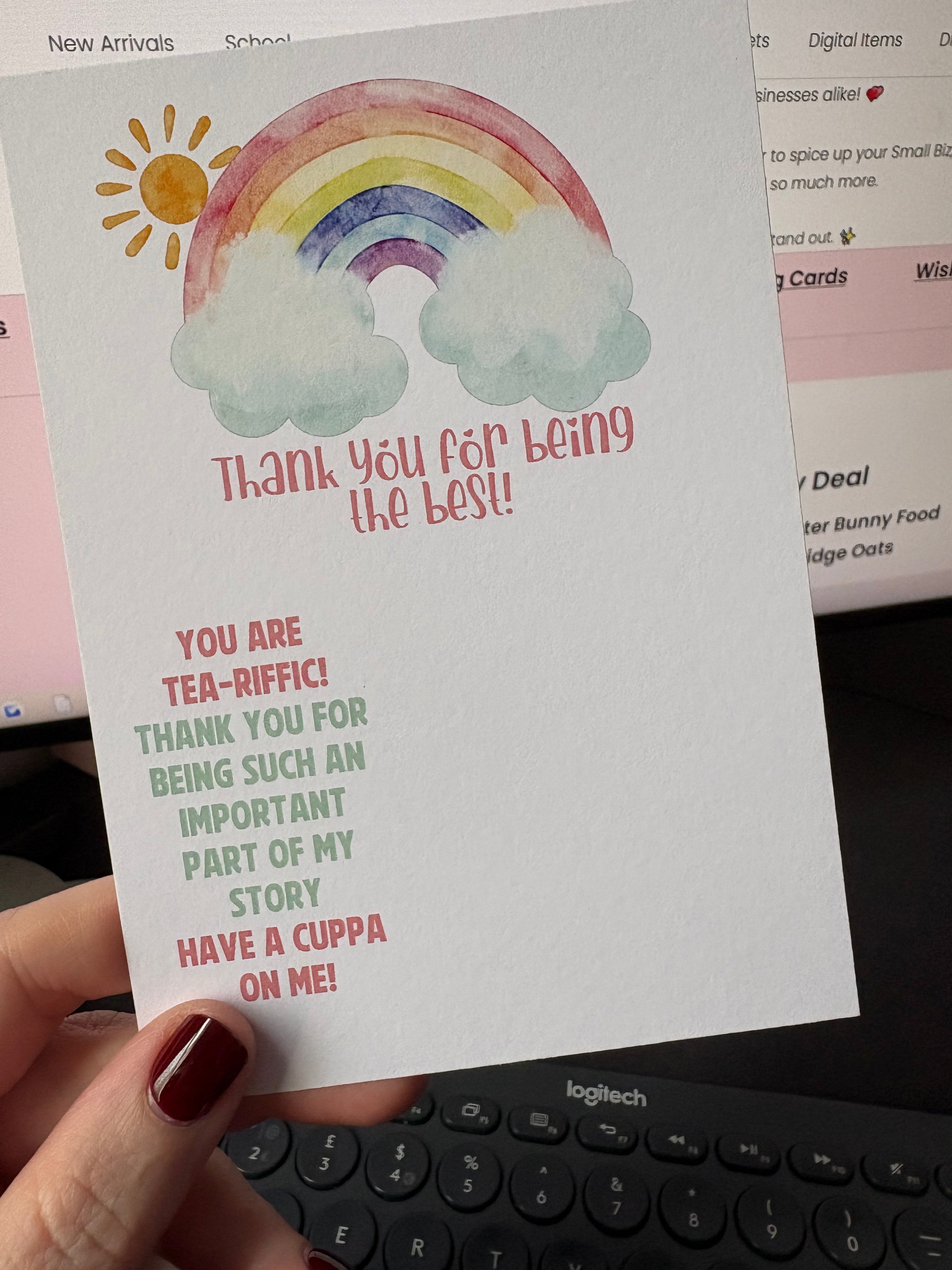 A6 TEA Best (No Title) - BACKING CARD ONLY