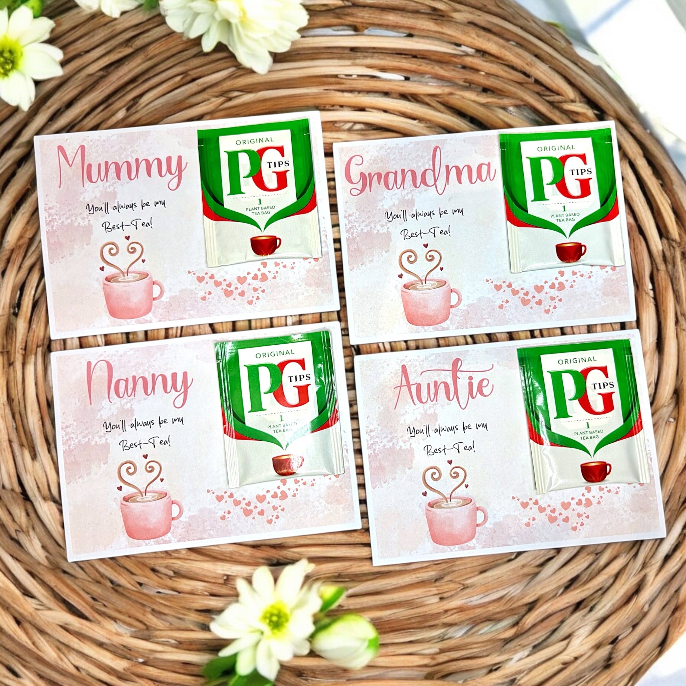 10 x Mum, Nan, Mummy, etc Best TEA - A6