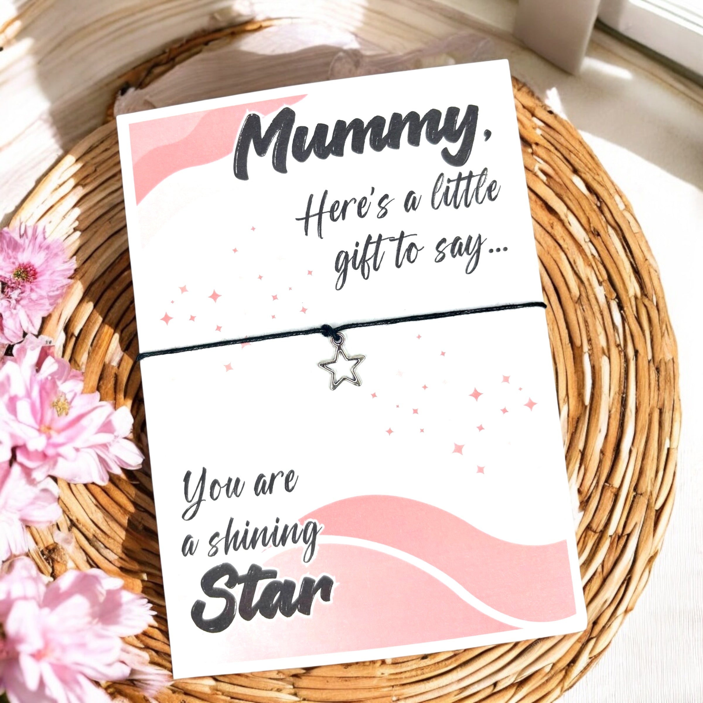 10 x Mum, Mam, Mummy etc ‘Shining Star' Bracelets - A6