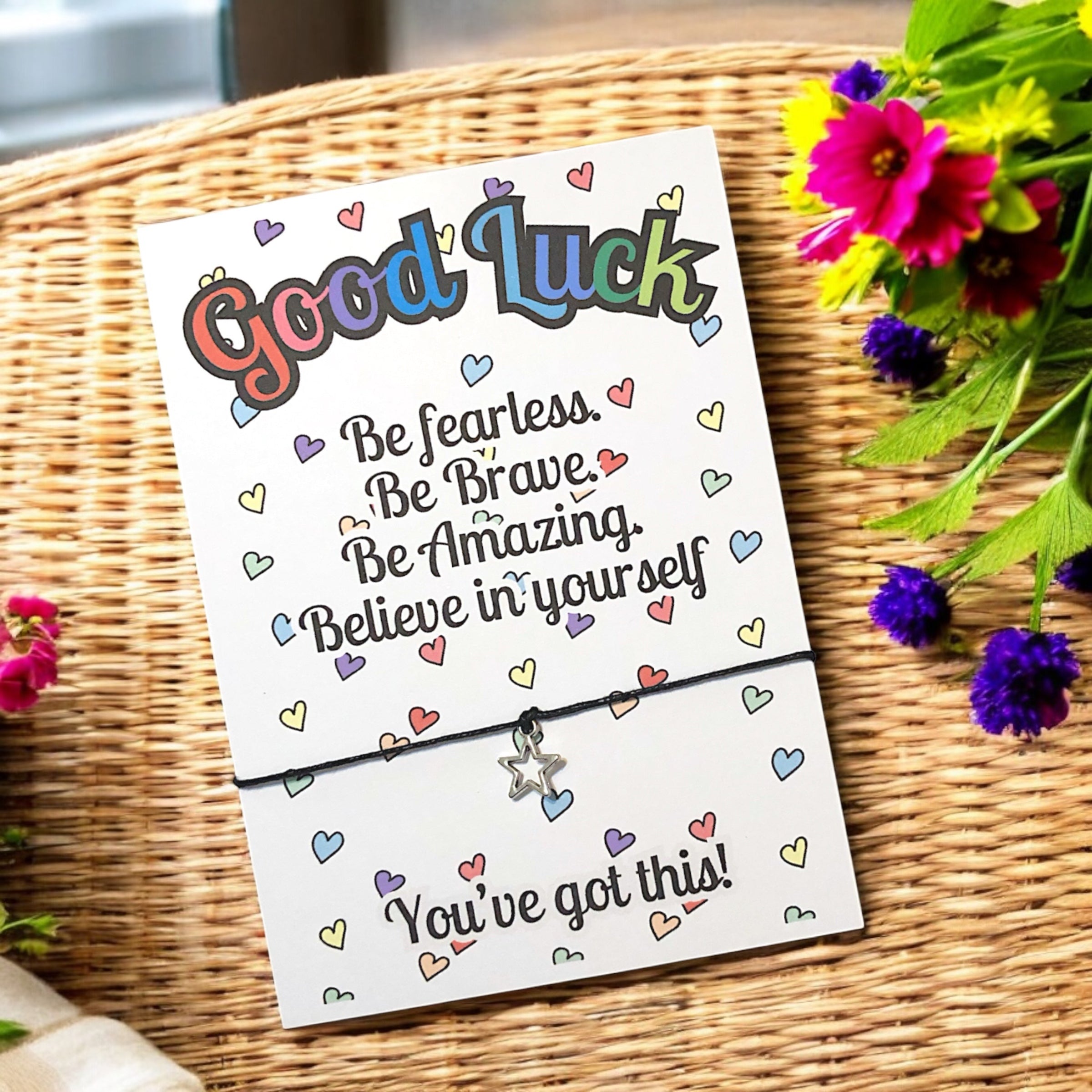 5 x Good Luck 'Be Fearless' Bracelets