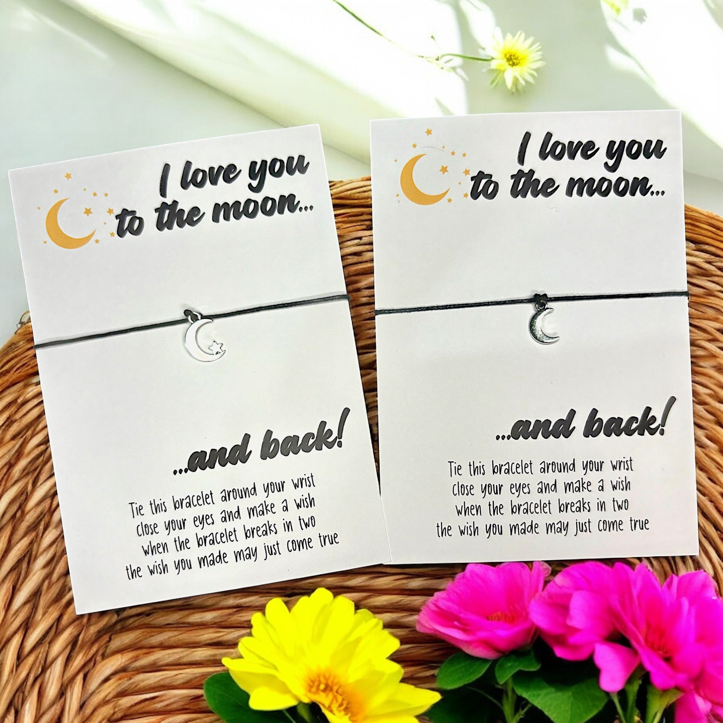10 x 'I Love you to the moon' Bracelets - A6