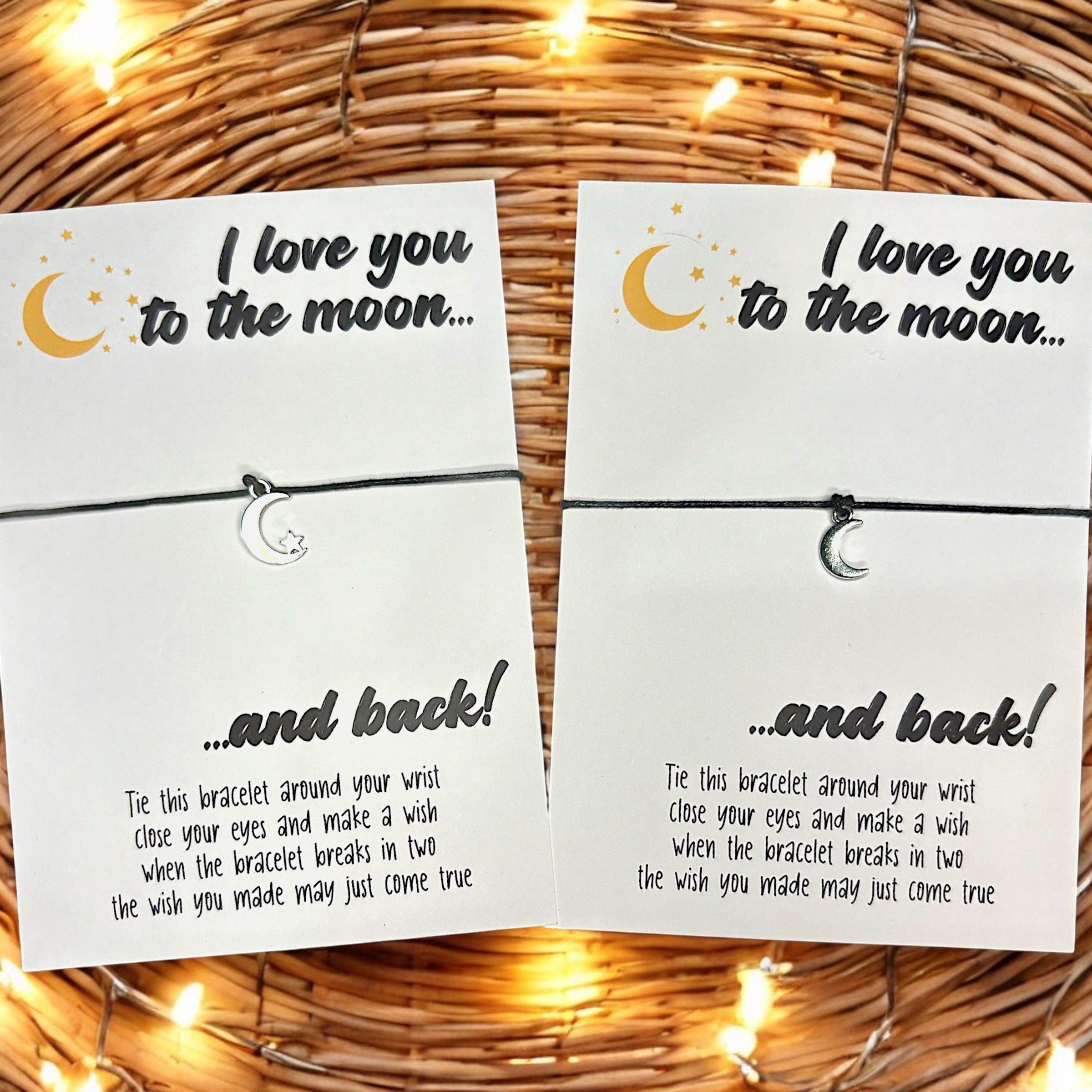 10 x 'I Love you to the moon' Bracelets - A6