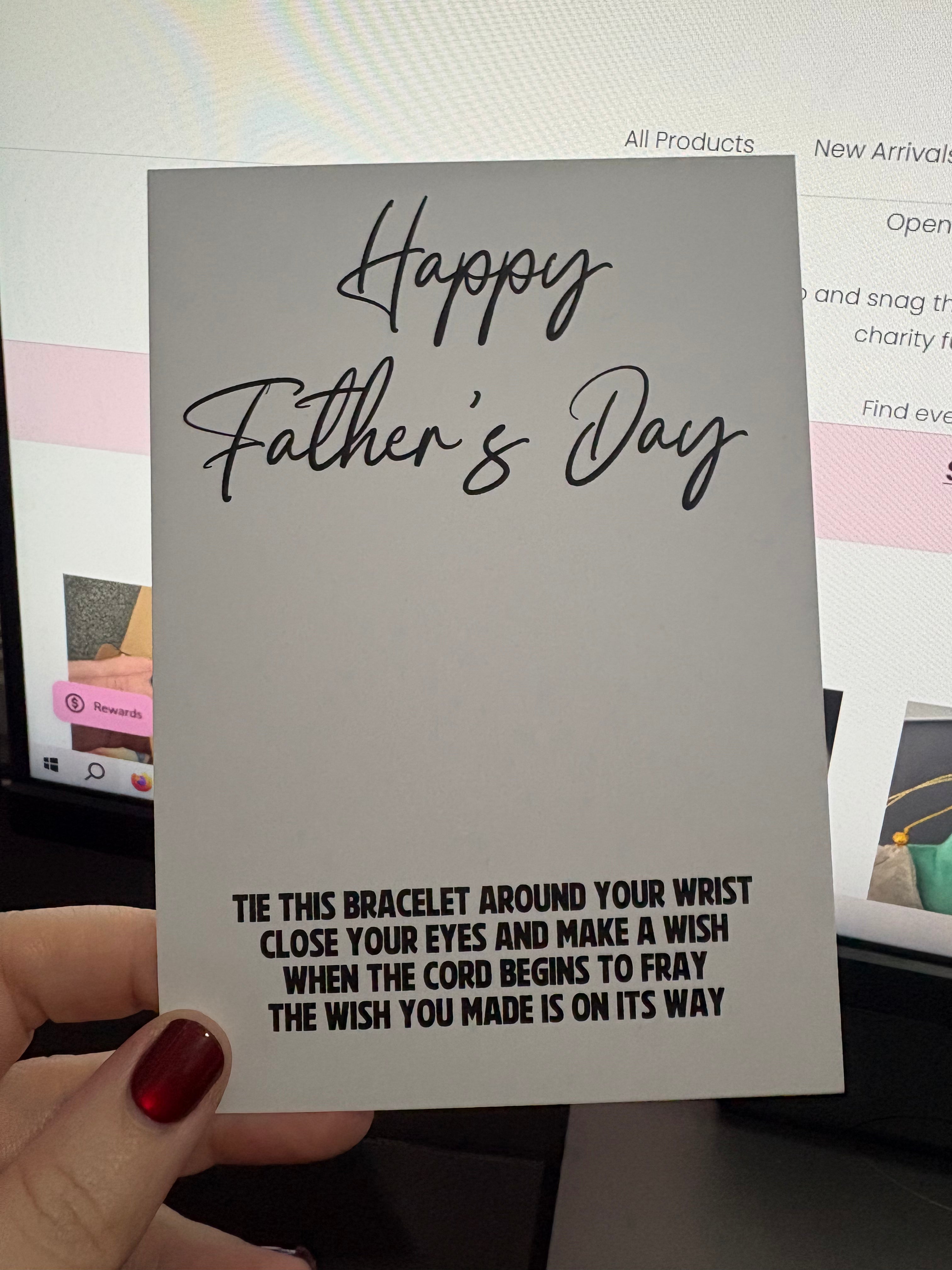 A6 Happy Father’s Day - BACKING CARD ONLY
