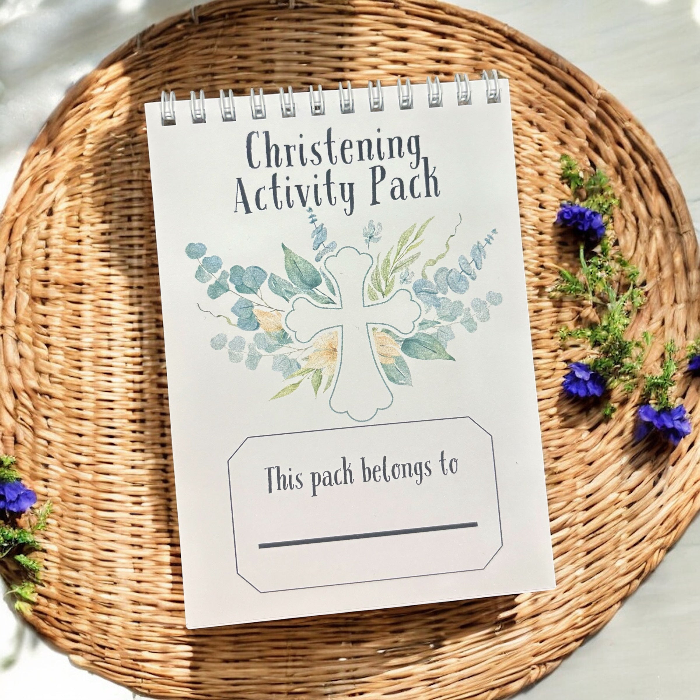 10 x A6 Christening Activity Pack (Binded)