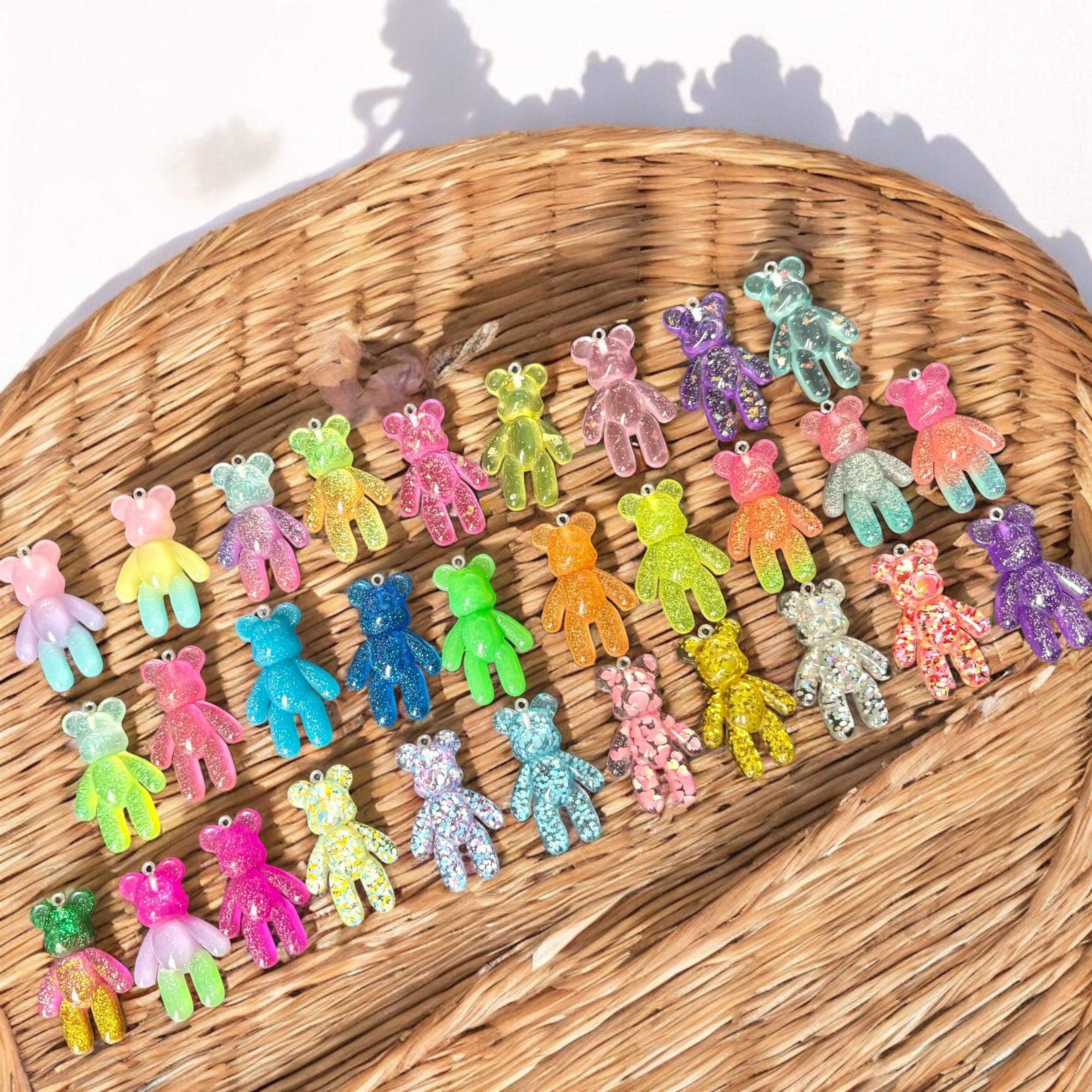 10 x Little Worry Bear - Bear Keyring - A6