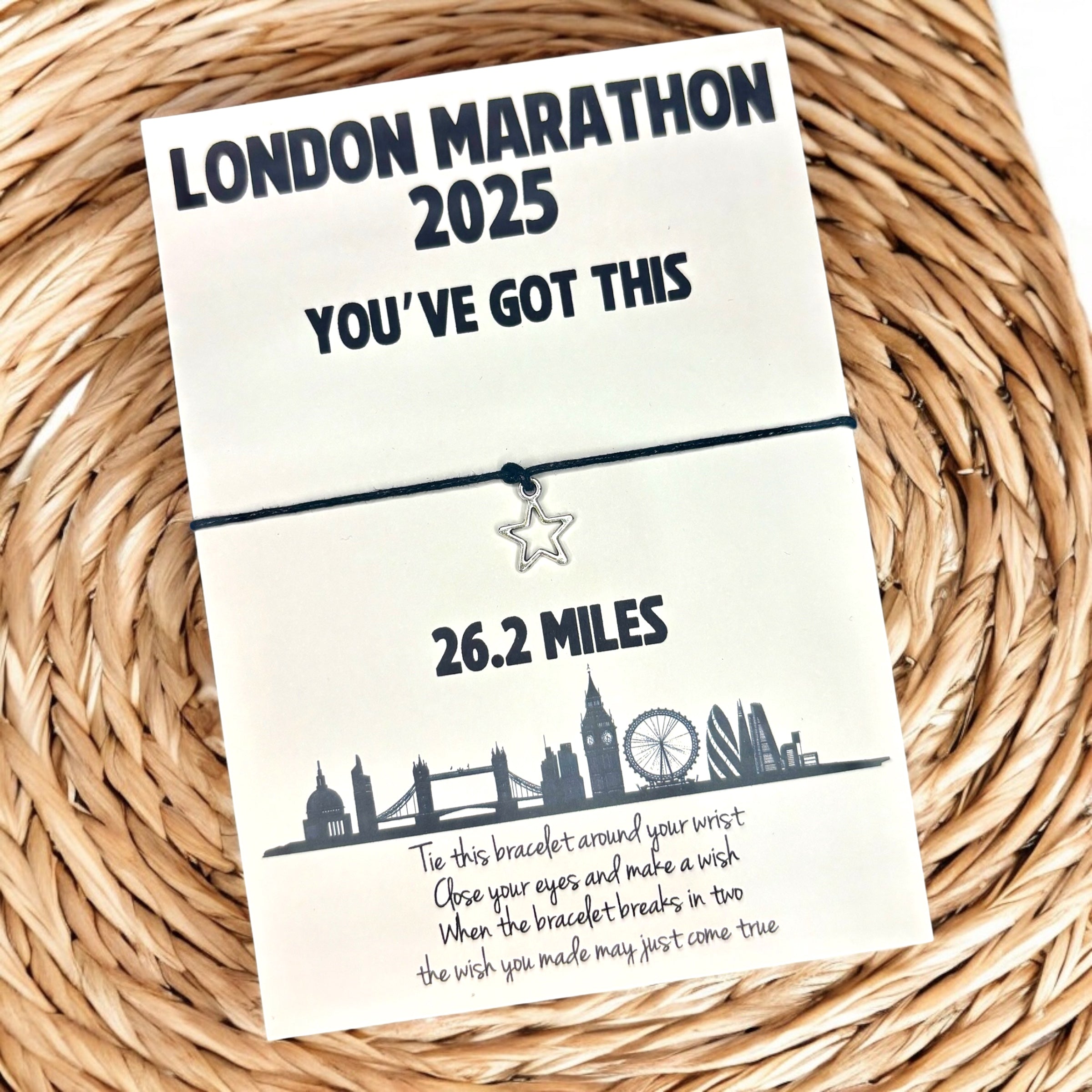 10 x 'London Marathon 2025 - You've got this' Bracelets - A6
