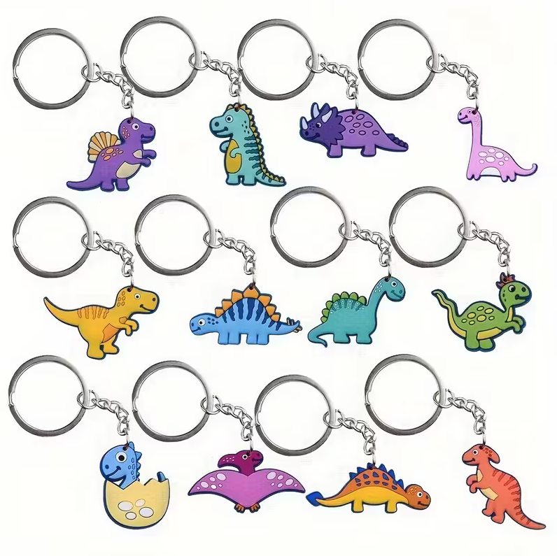 119 x Dinosaur Keyrings