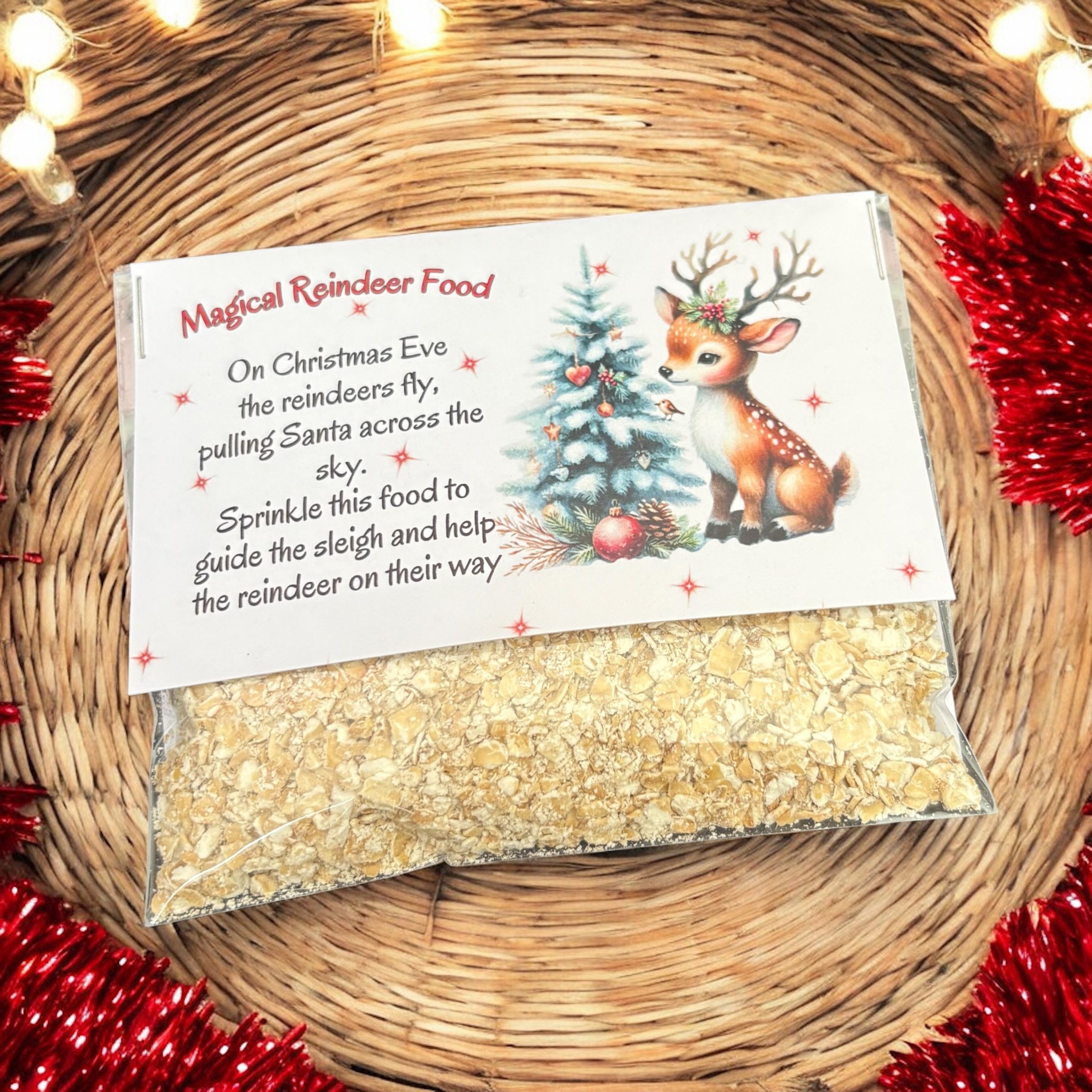 10 x Magical Reindeer Food Packets (Choose from Oats or Seeds)