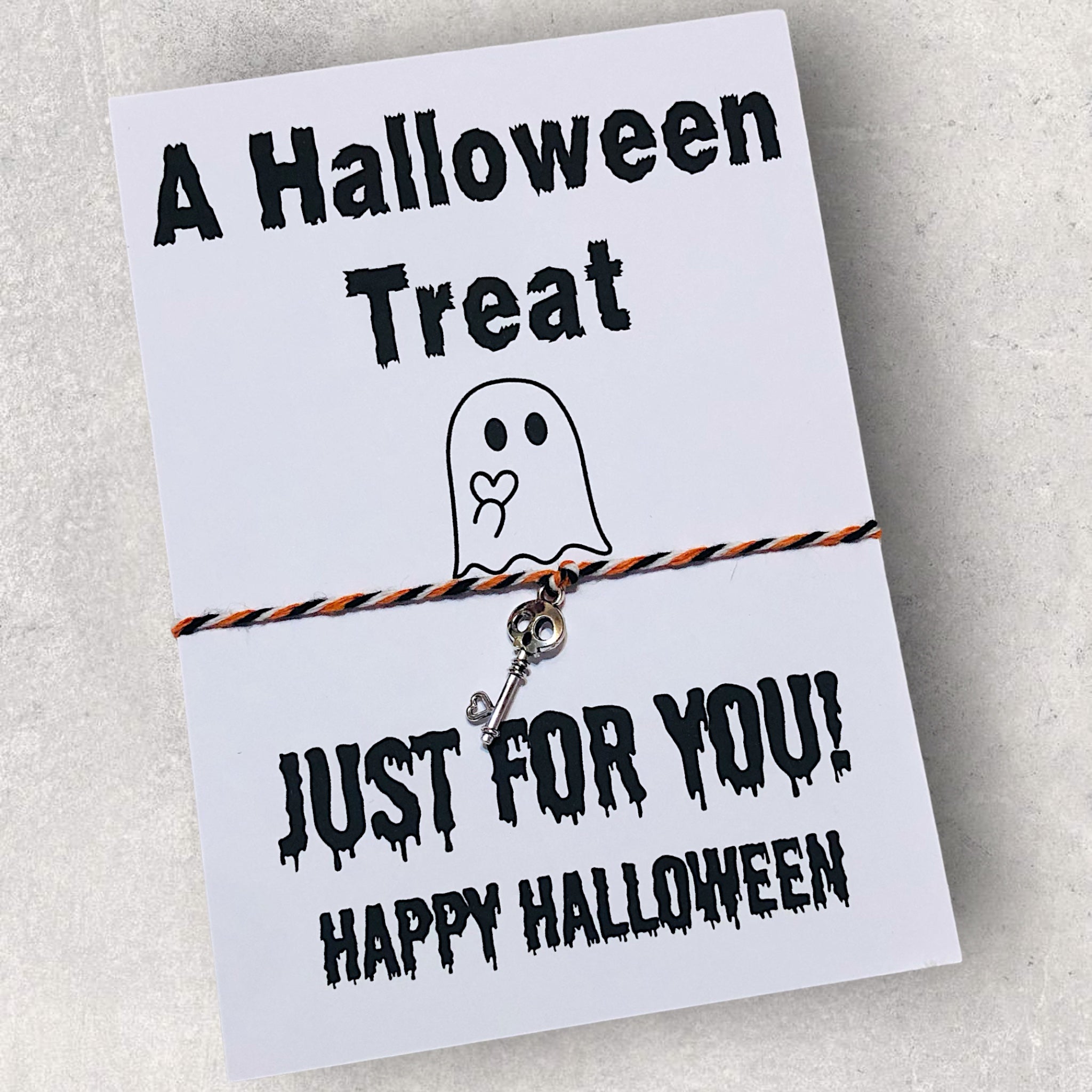 10 x Halloween Treat Ghost Bracelets