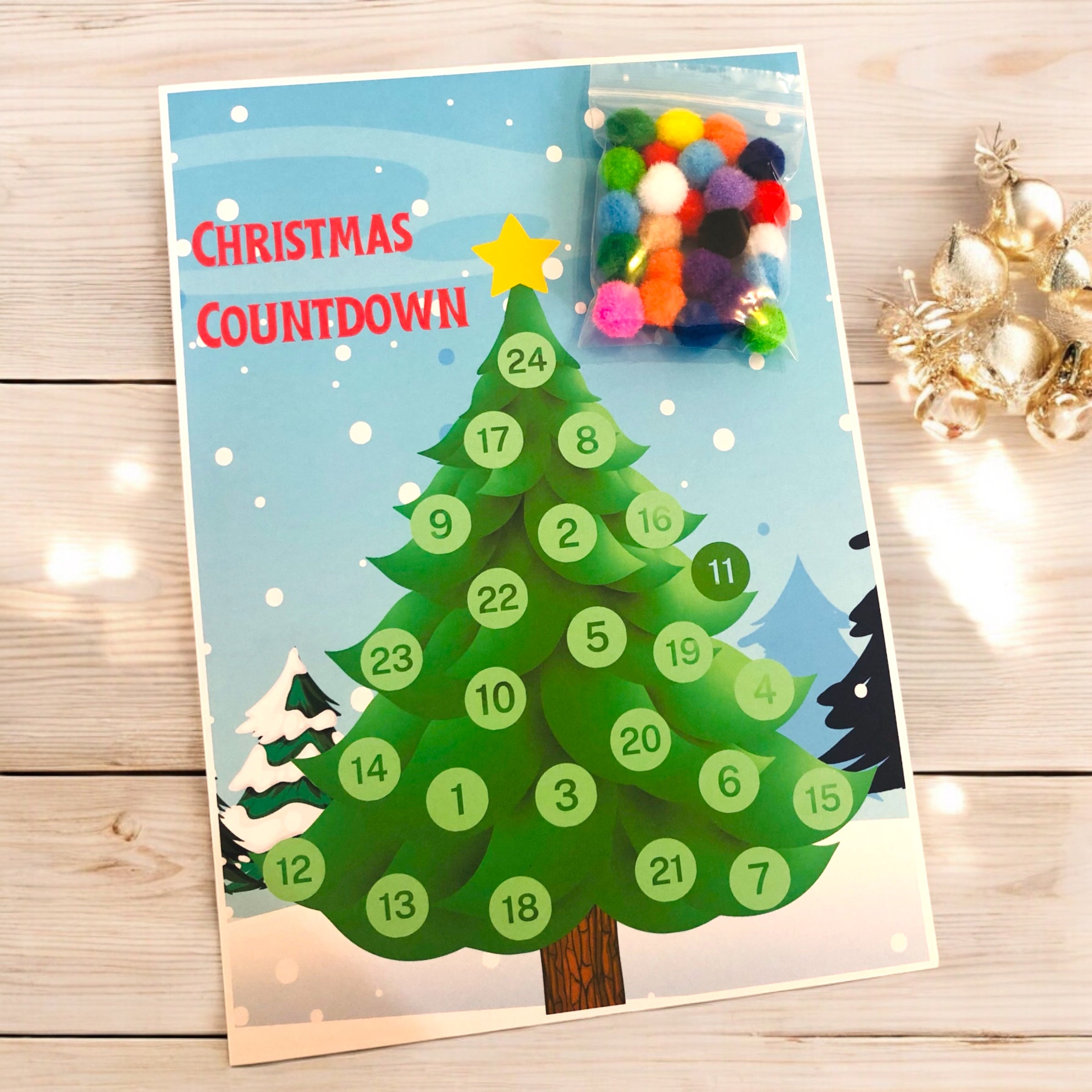 10 x Christmas Tree Countdown Sets