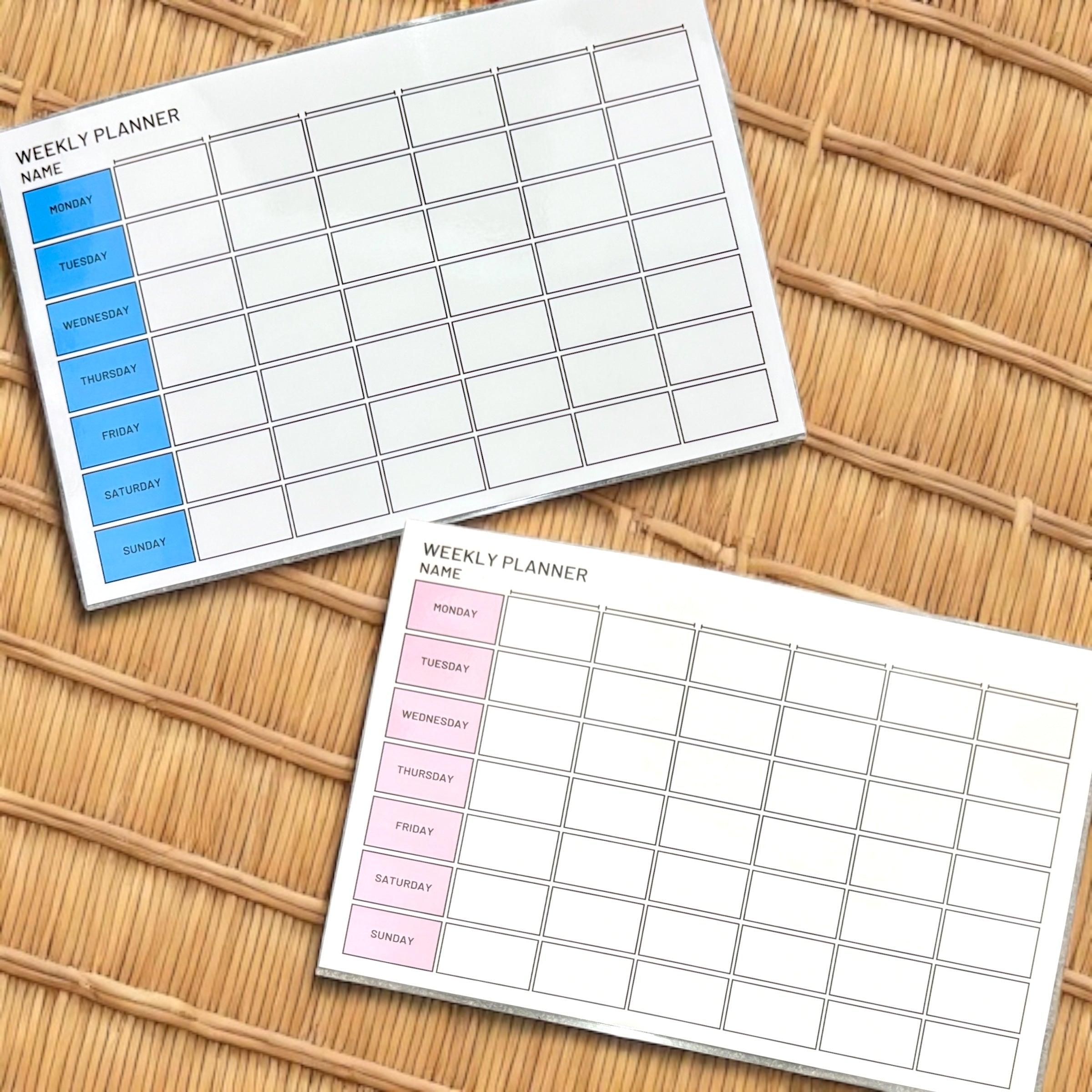 10 x Weekly Planner Laminated - A4