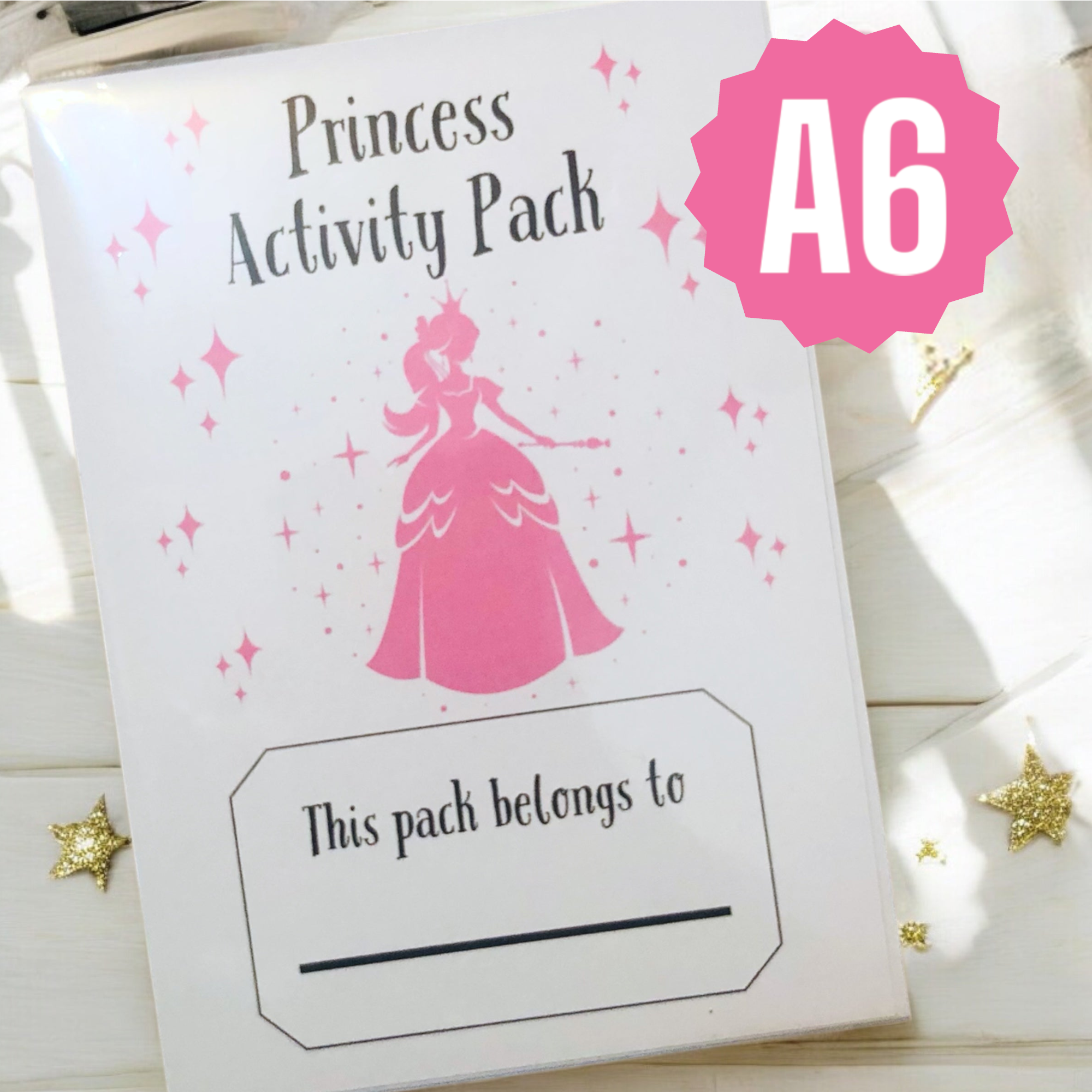 10 x A6 Princess Activity Packs