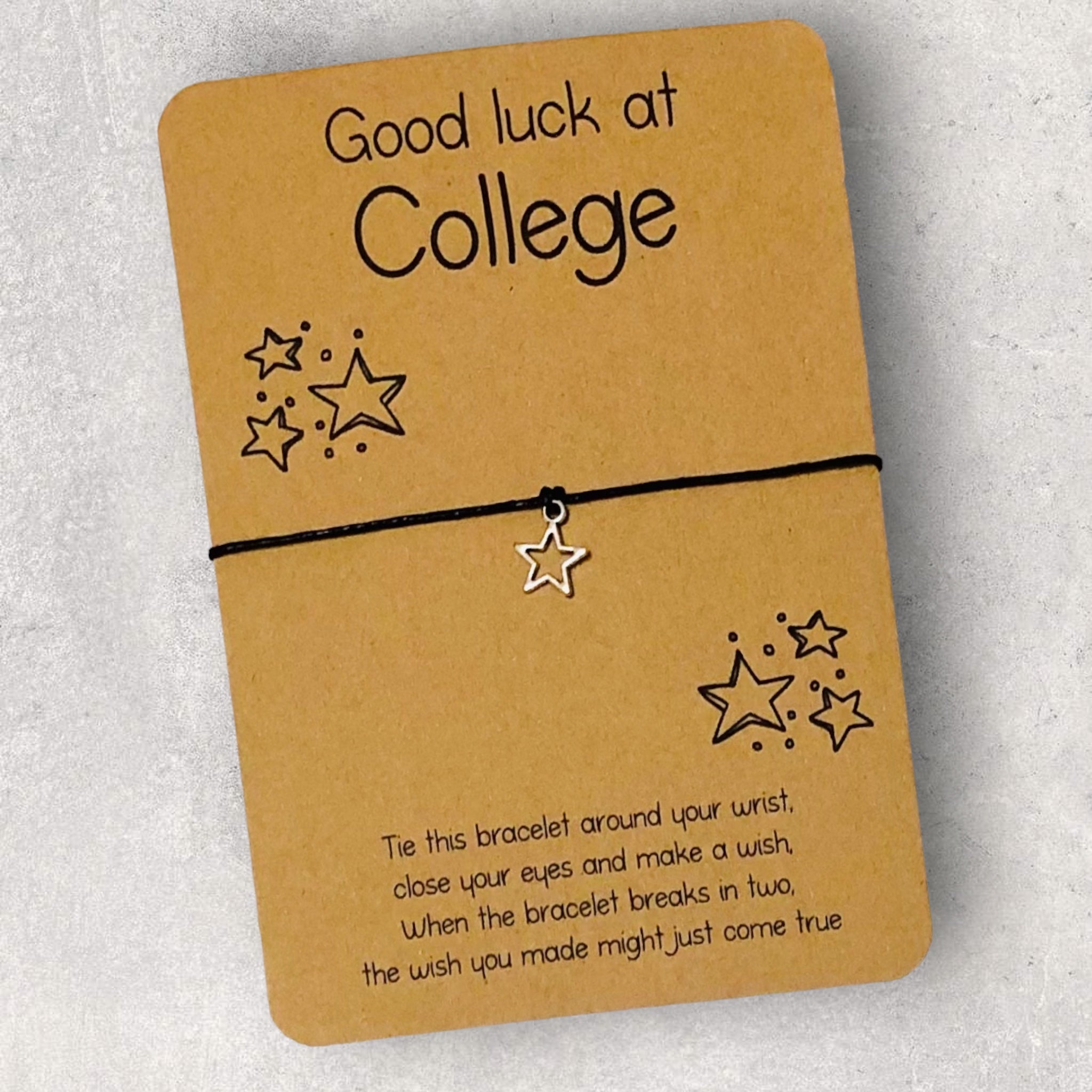 10 x 'Good Luck At College' Bracelets