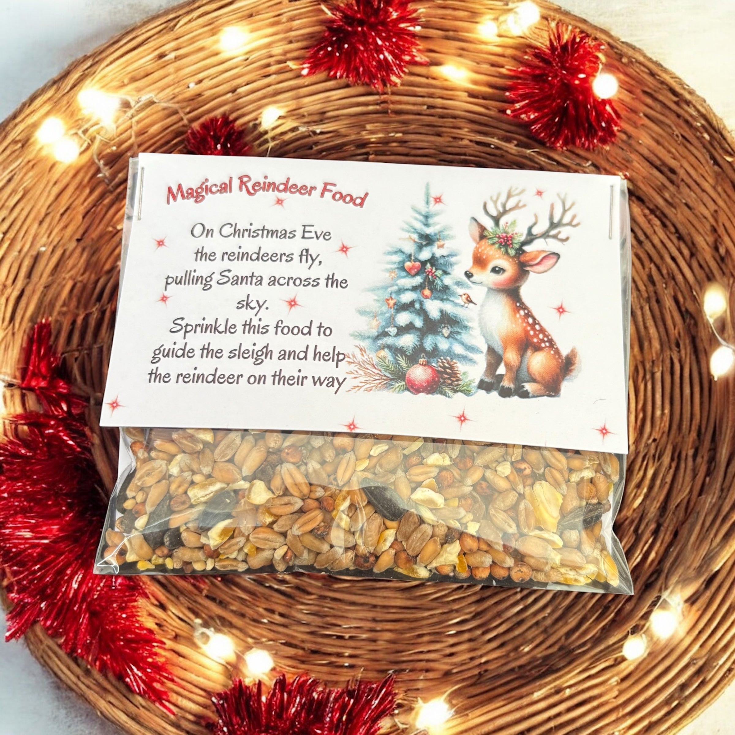 10 x Magical Reindeer Food Packets (Choose from Oats or Seeds)