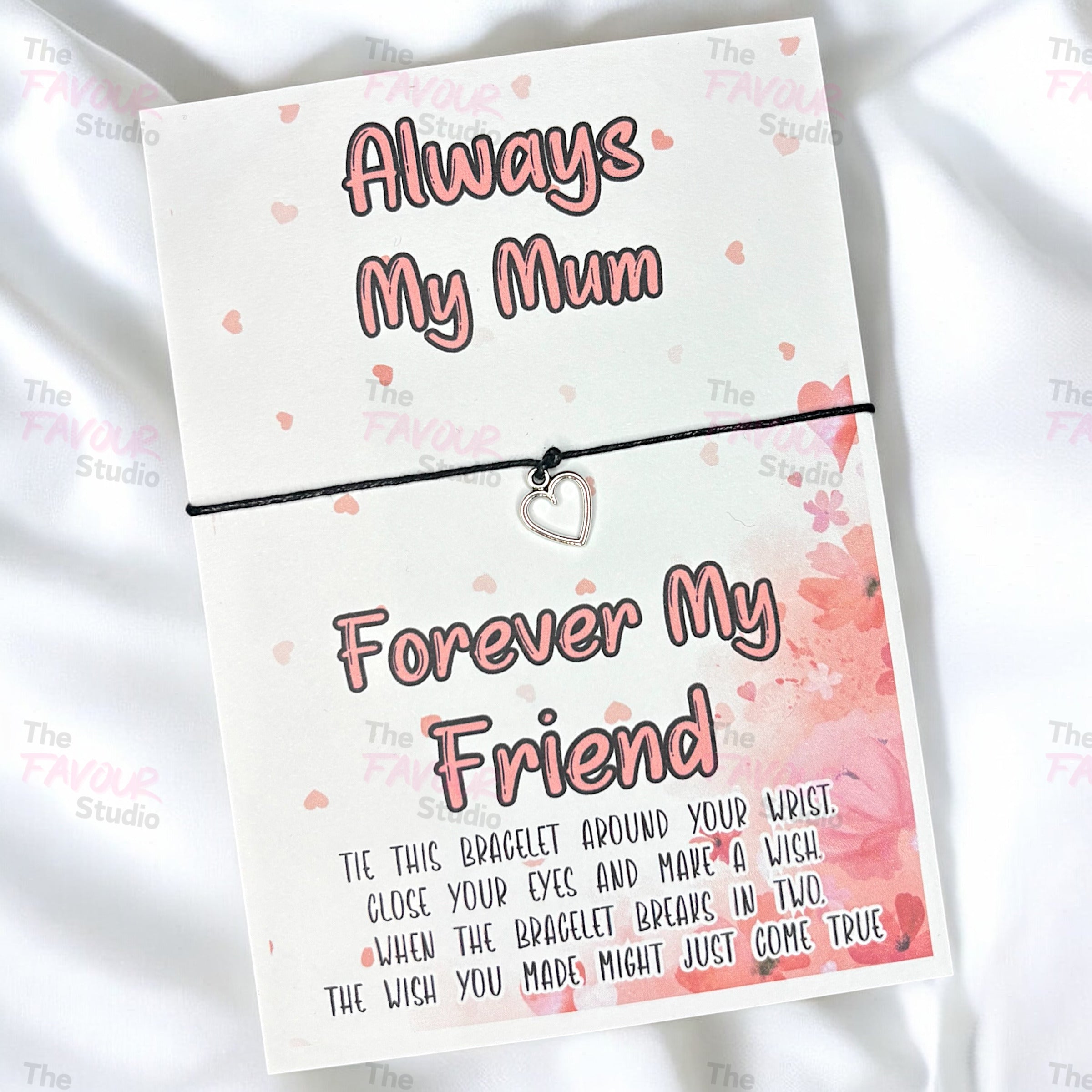 10 x Mum, Mam, Mummy etc ‘Forever my friend' Bracelets - A6