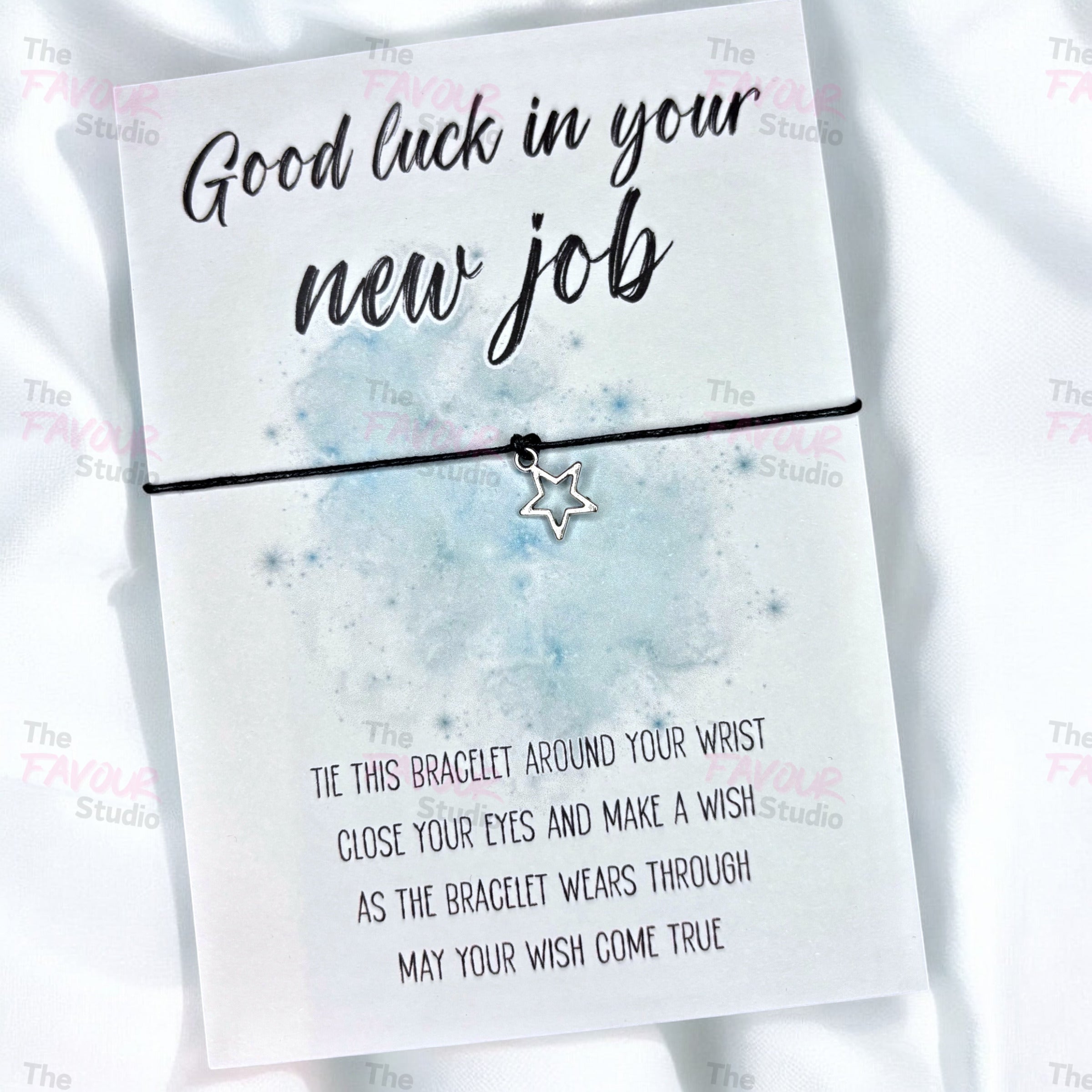 10 x 'Good luck in your new job' Bracelets - A6