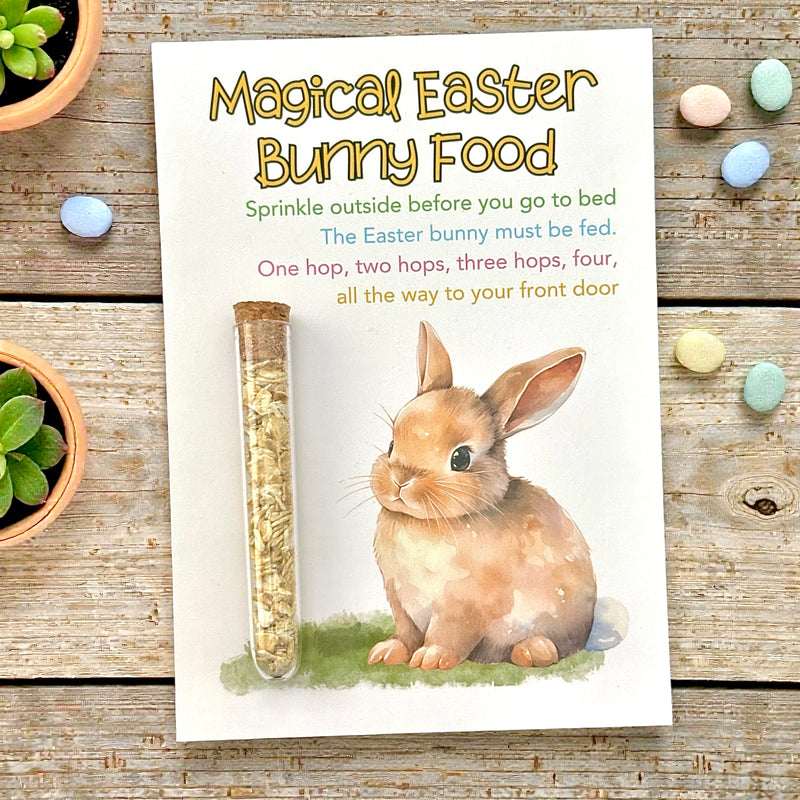 10 x Magical Easter Bunny Food Tubes - Porridge Oats