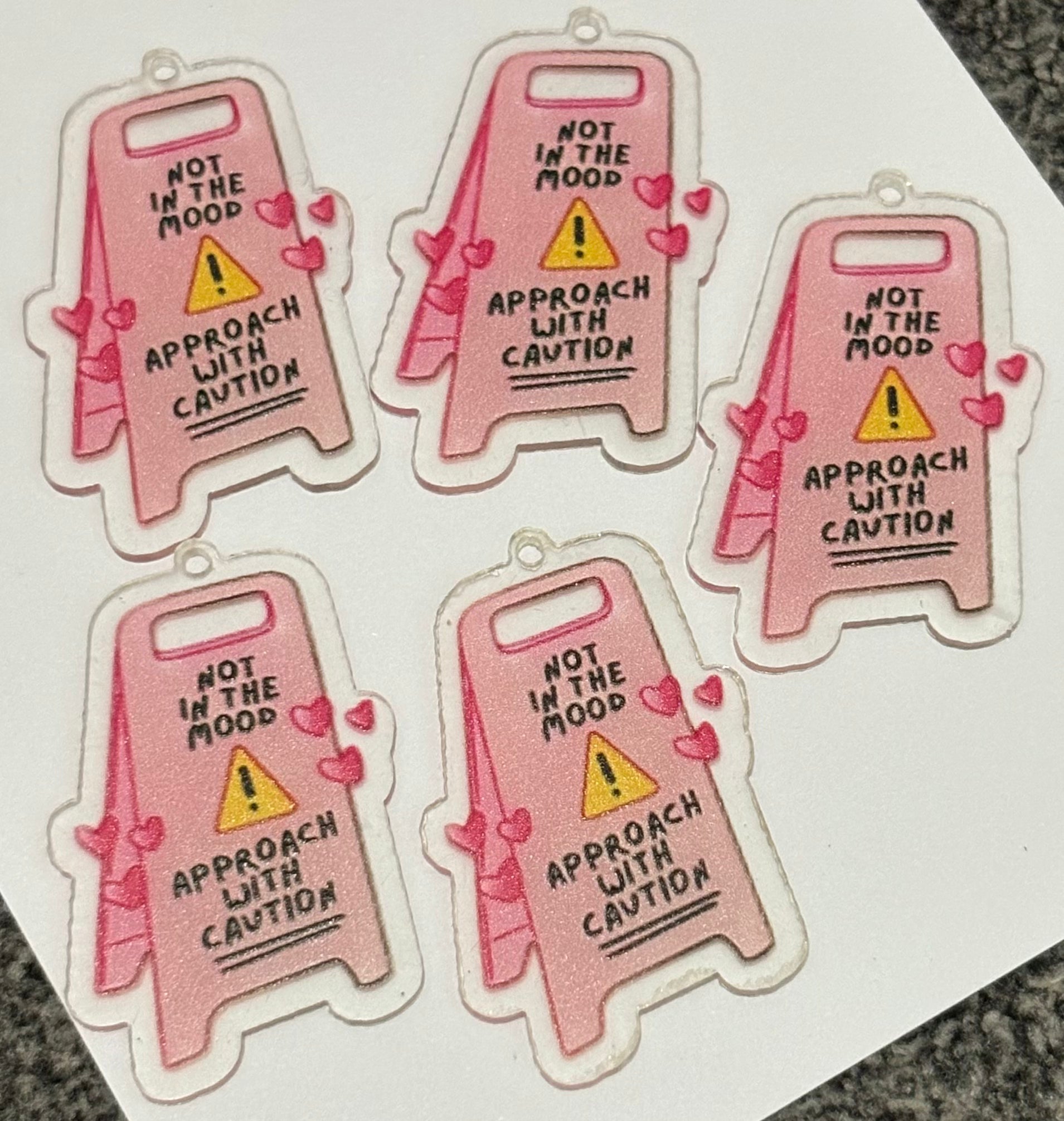 Clearance Item - 10 x Not In The Mood Acrylics