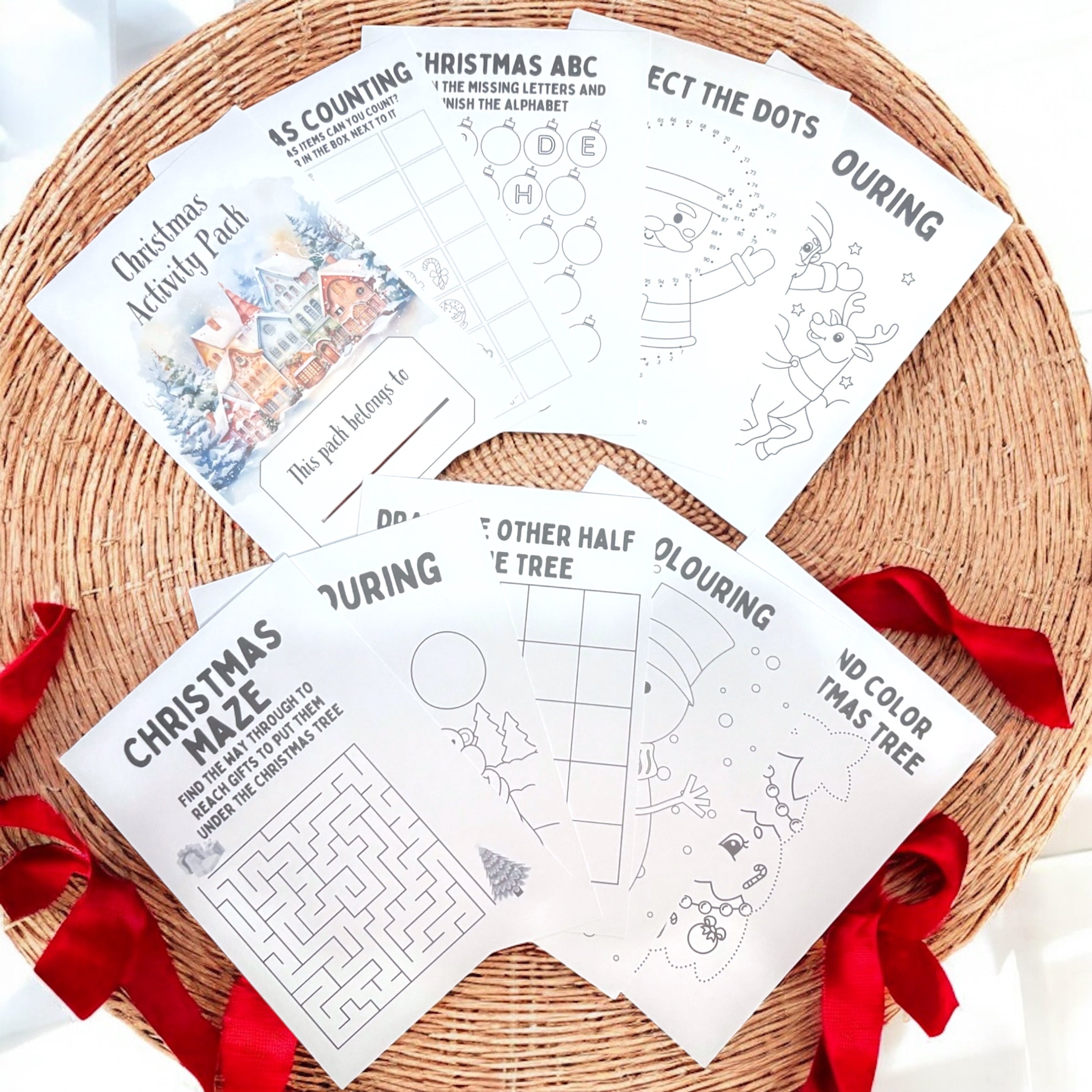 10 x A6 Christmas Activity Pack (Binded)