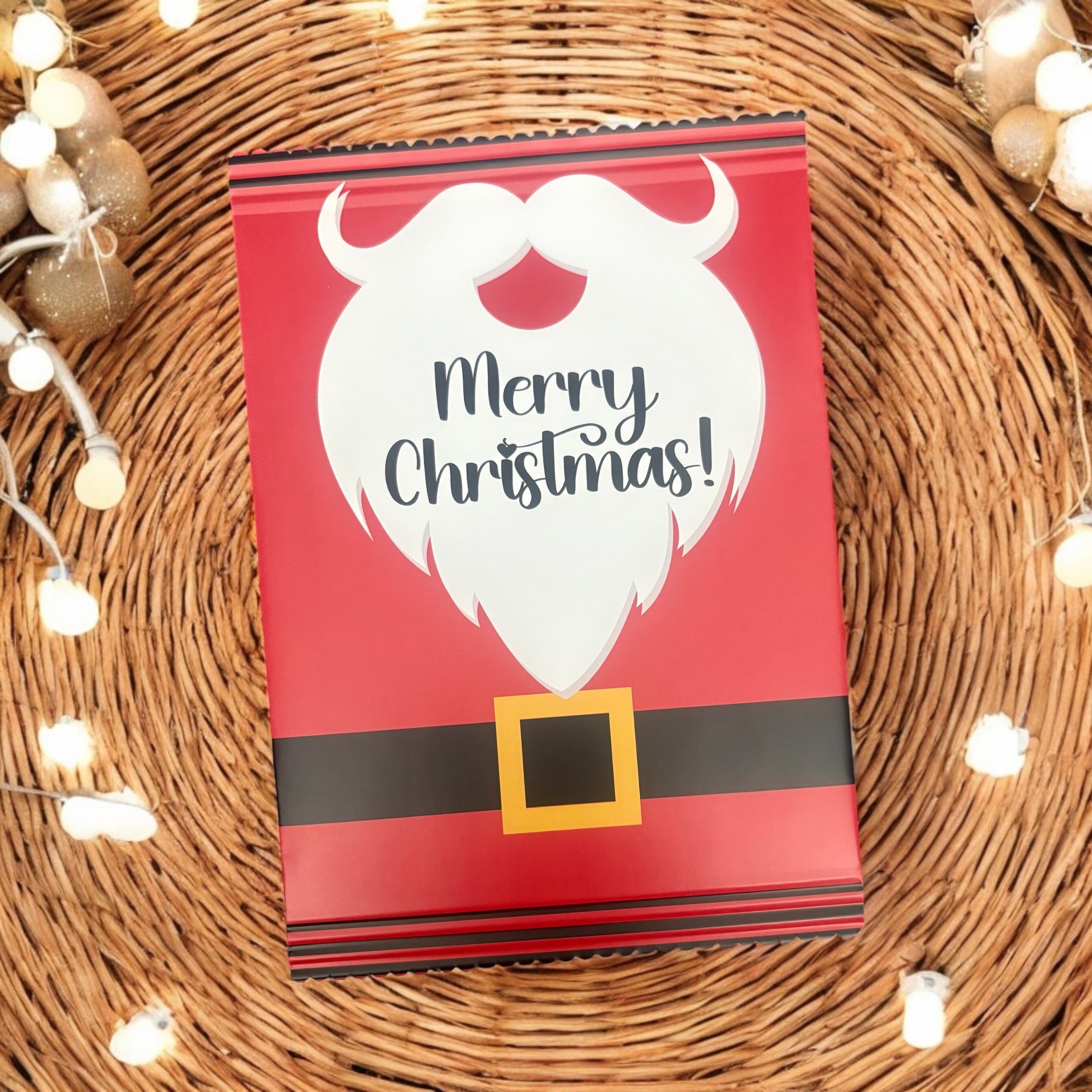 10 x Santa's Suit Favour Packets (Empty & Unsealed)