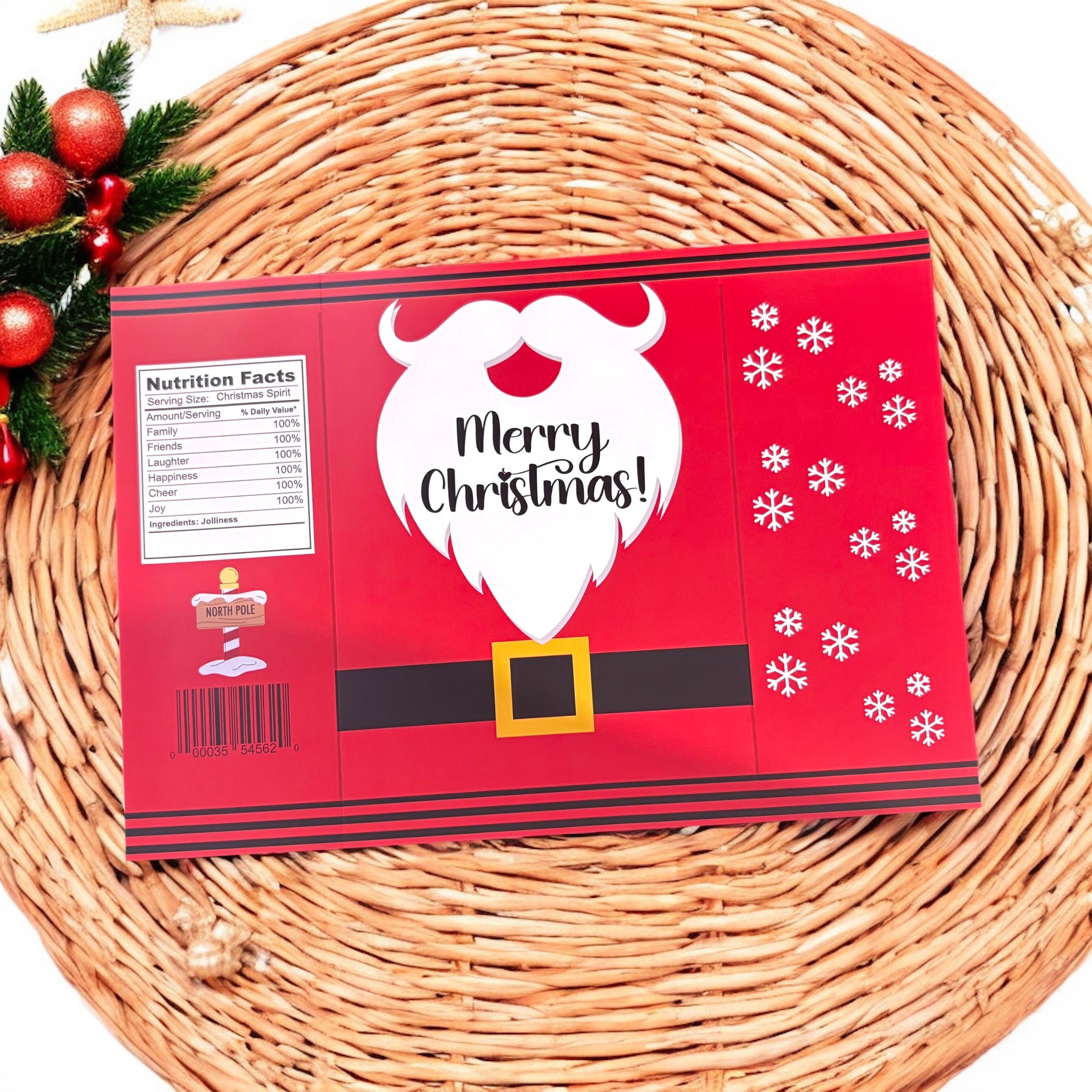 10 x Santa's Suit Favour Packets (Empty & Unsealed)
