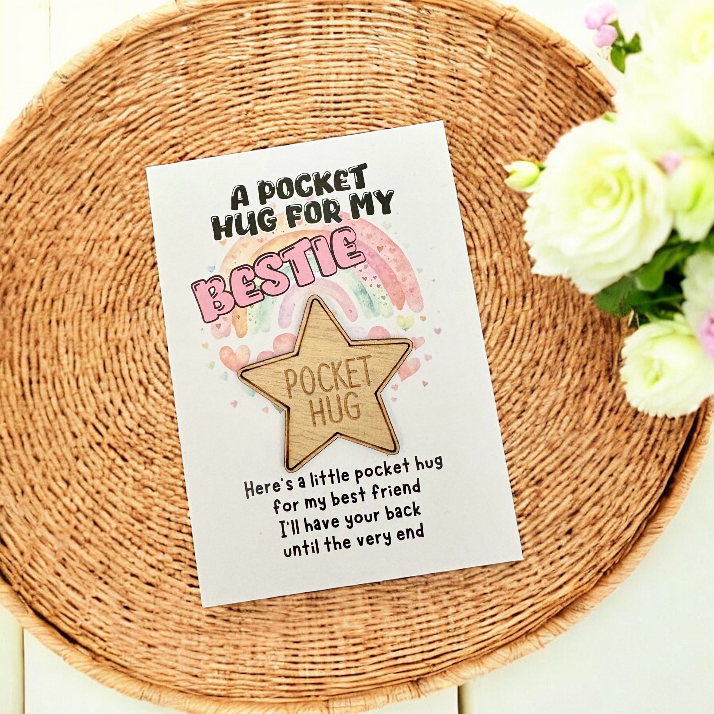 10 x 'Bestie' Pocket Hugs - A7