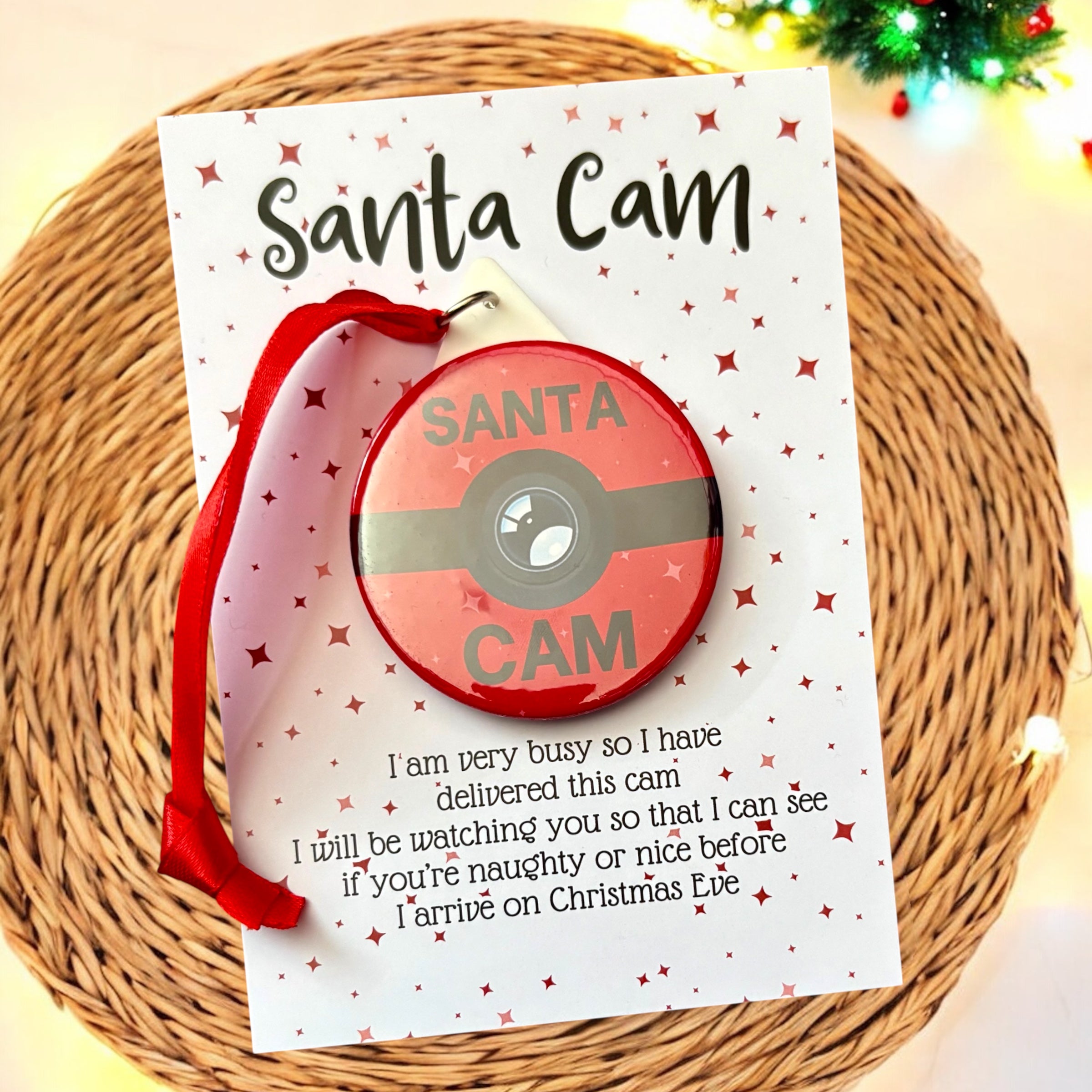 5 x Novelty Santa Cam (Magnet or Hanger)