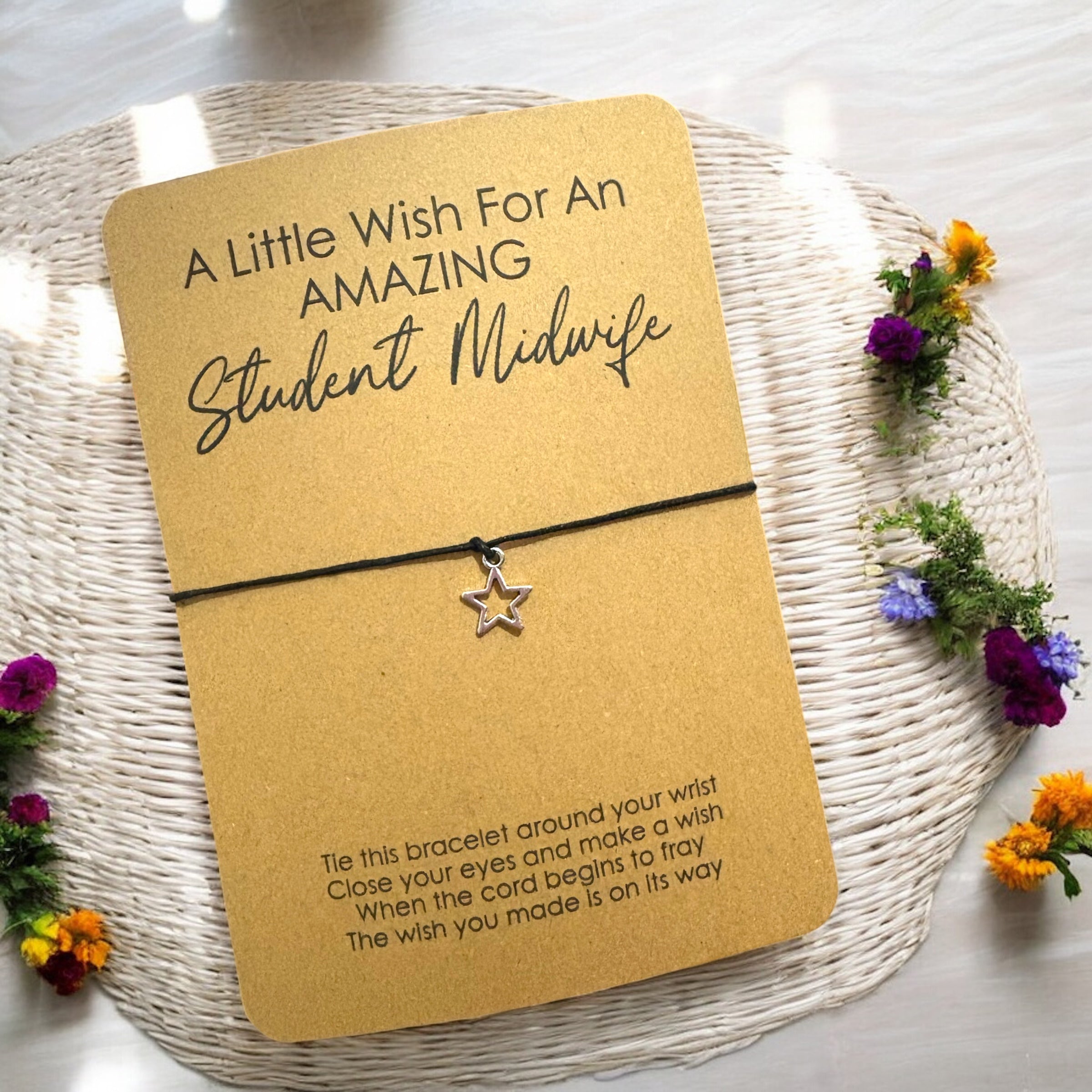 5 x Job Title - 'A Little Wish For My' Bracelets - A6