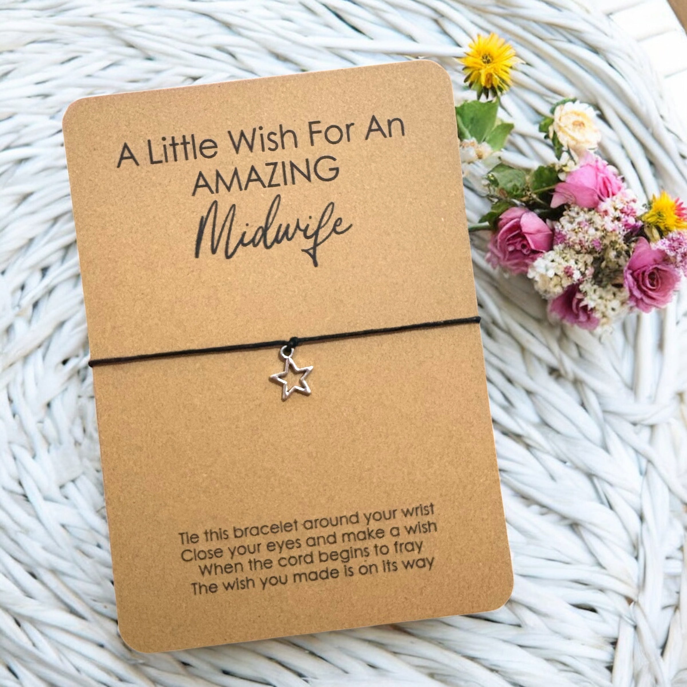 5 x Job Title - 'A Little Wish For My' Bracelets - A6