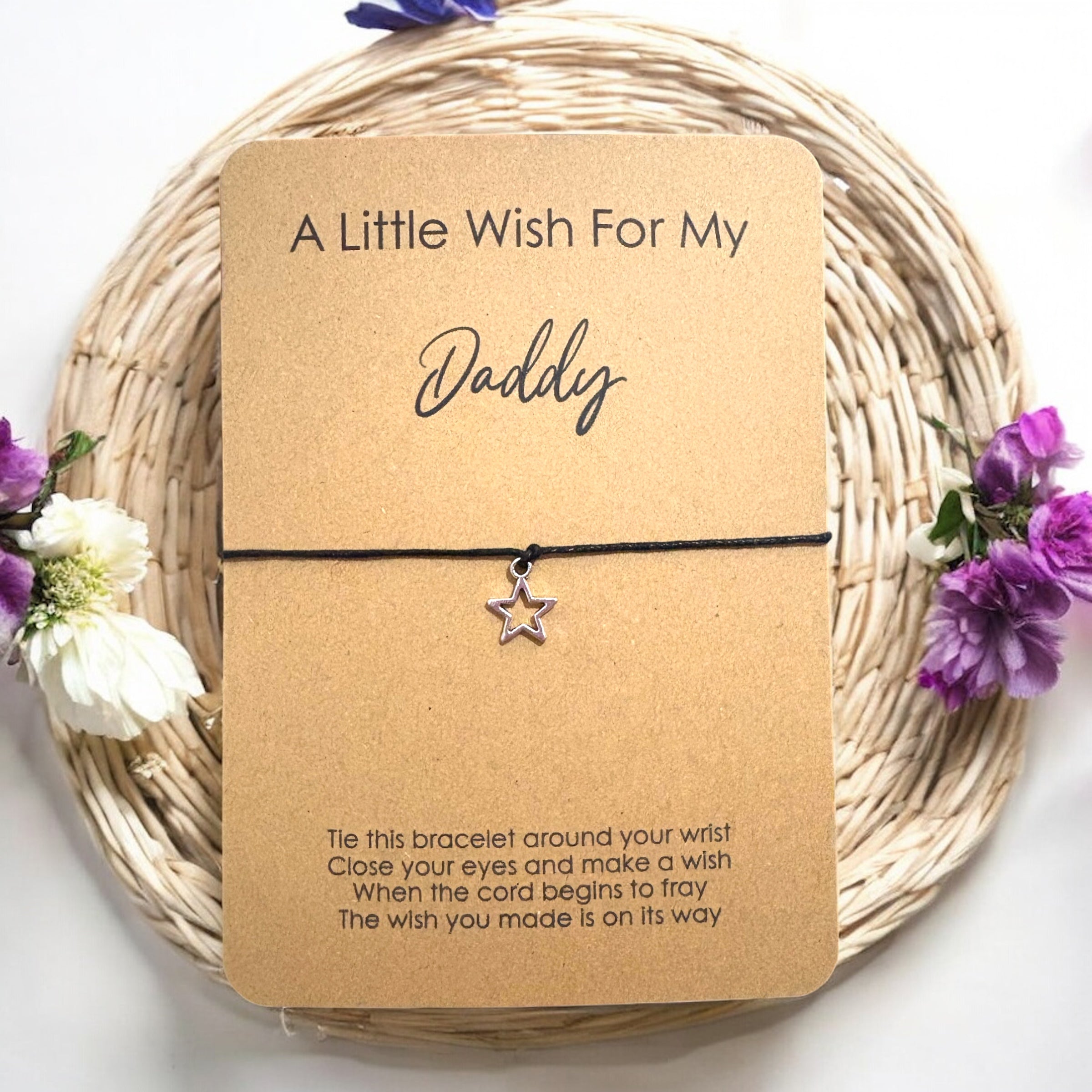 5 x 'For Him' - 'A Little Wish For' Bracelets - A6