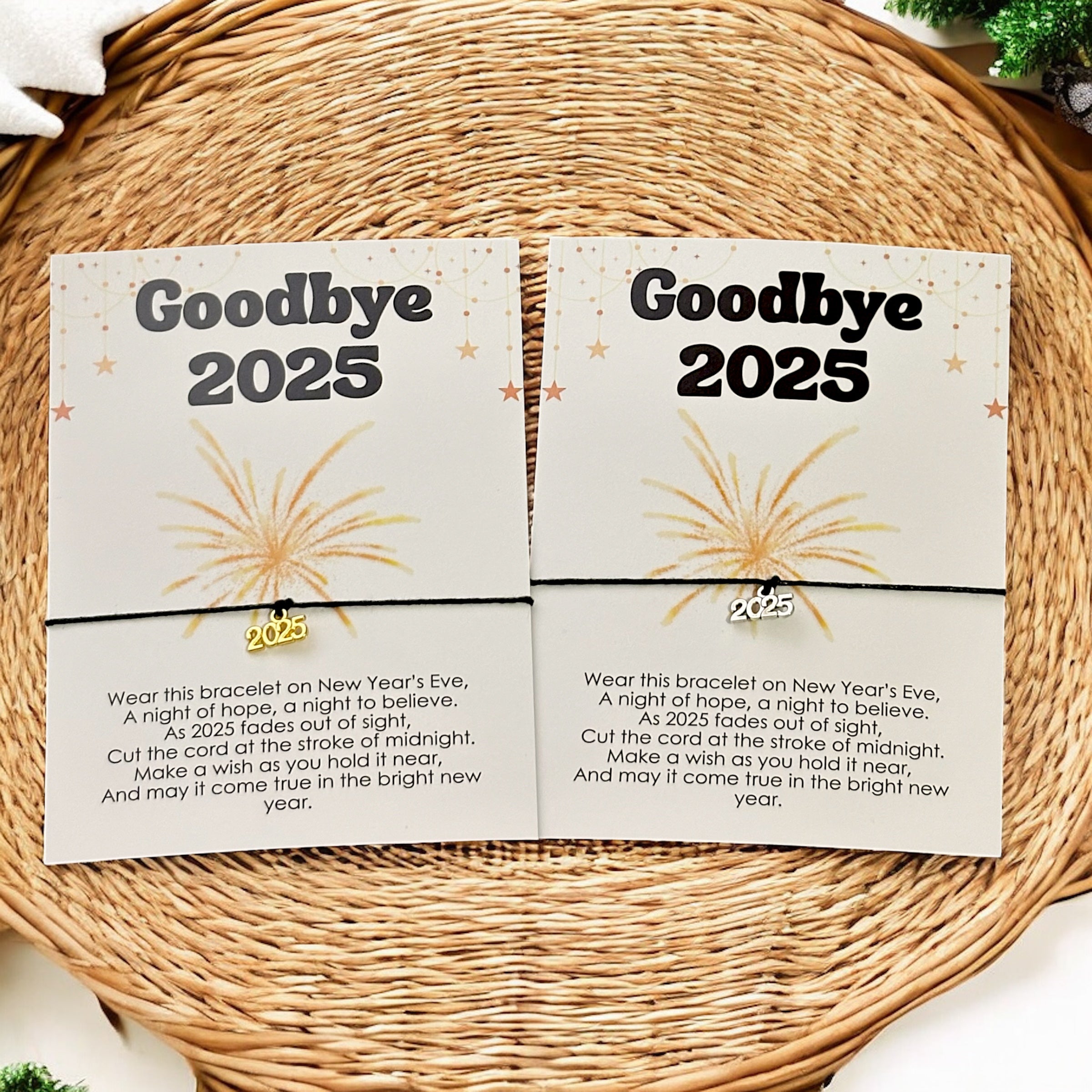 10 x 'Goodbye 2025' Bracelets - A6