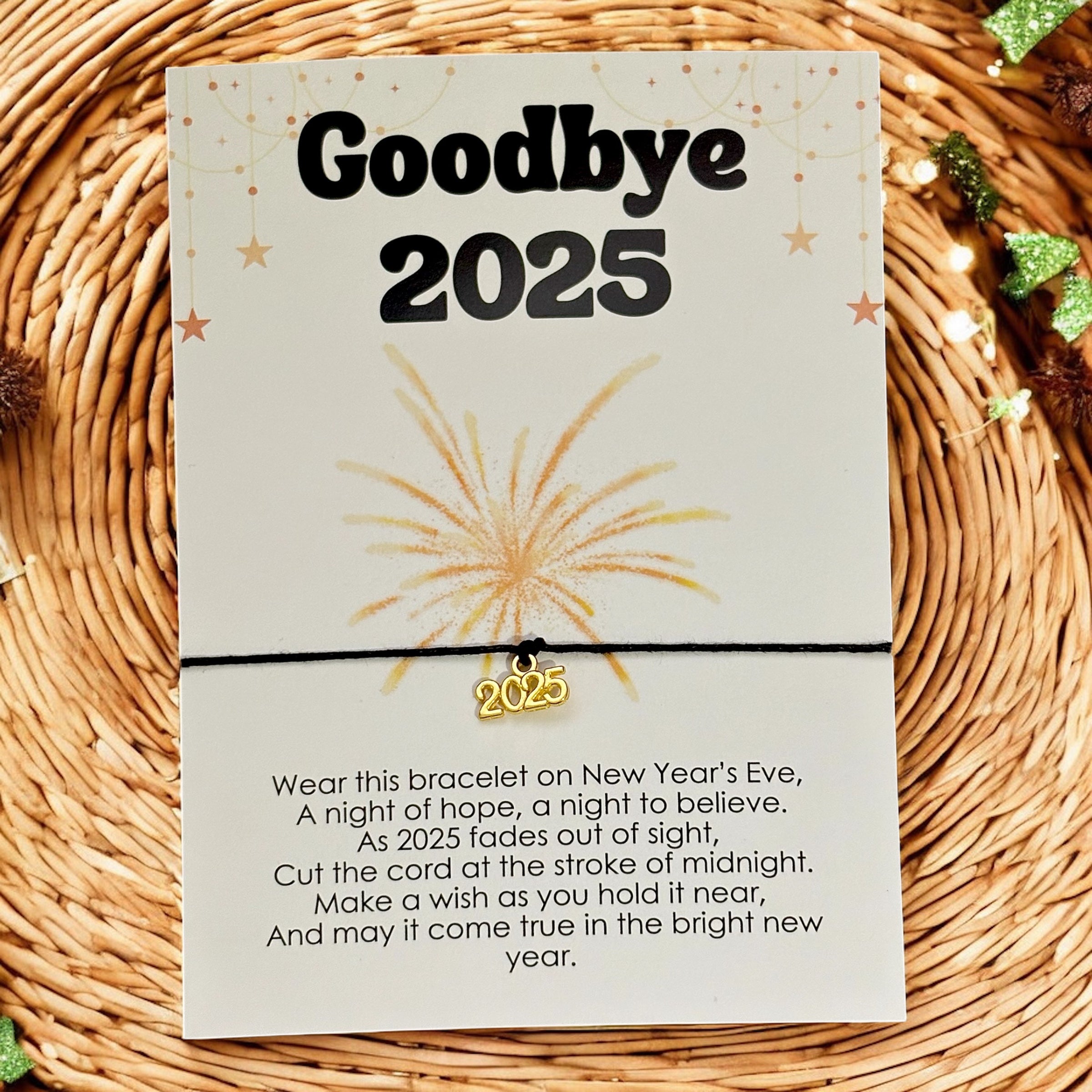 10 x 'Goodbye 2025' Bracelets - A6