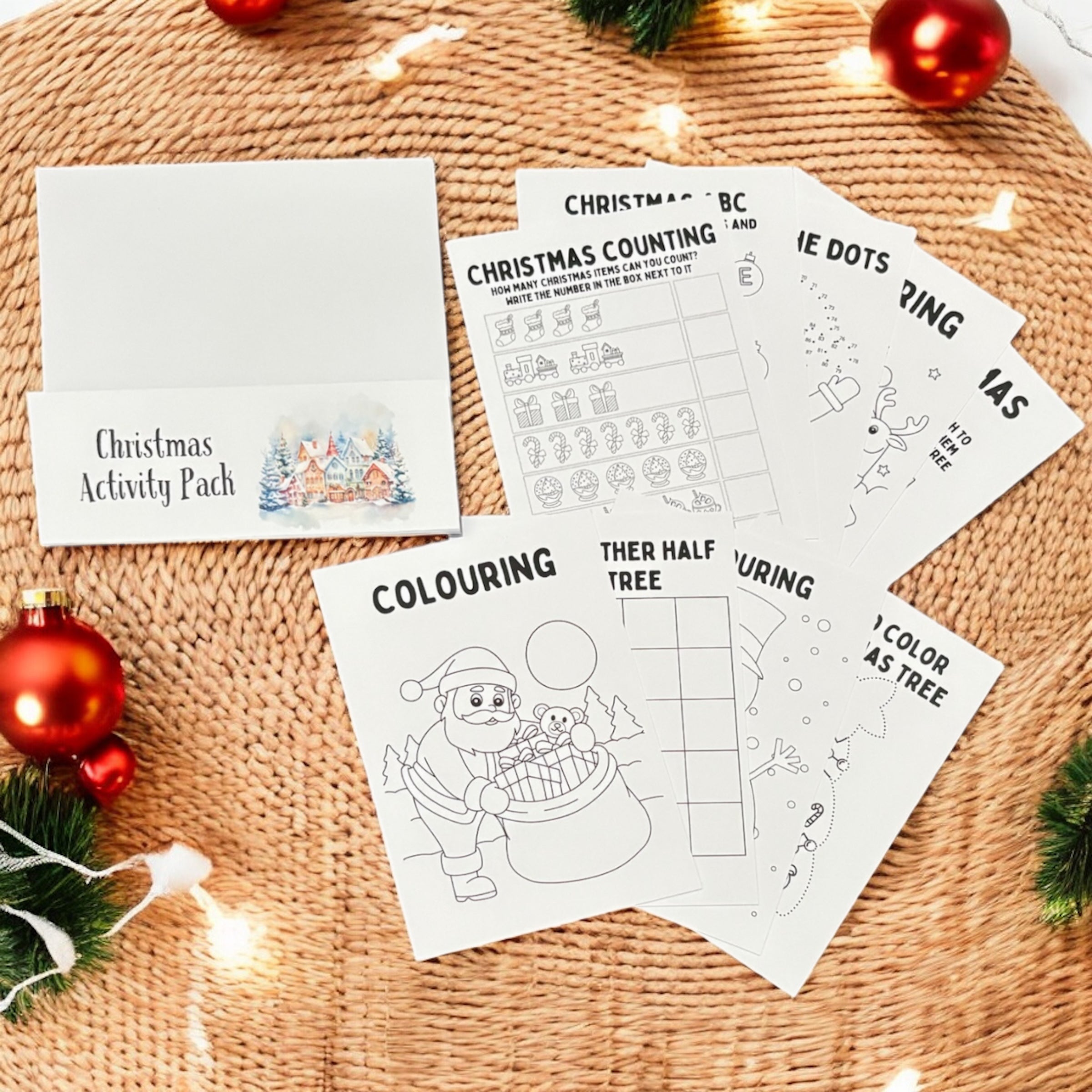 10 x A6 Christmas Activity Pack