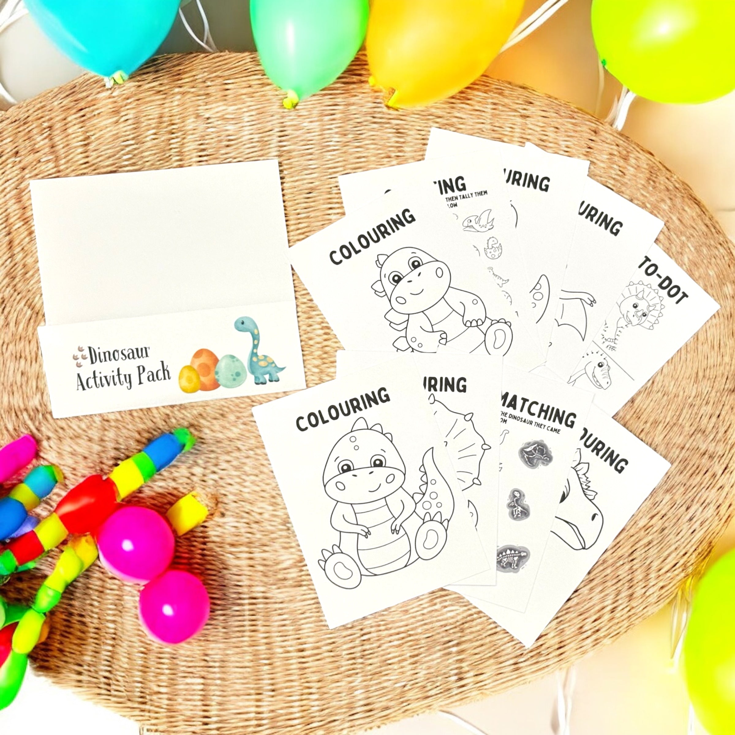 10 x A6 Dinosaur Activity Pack